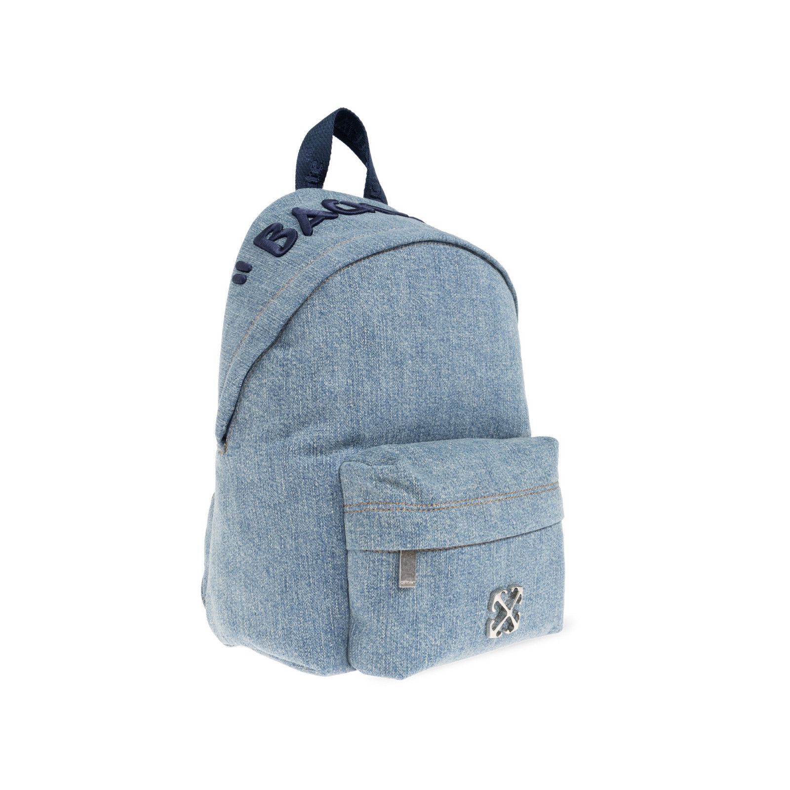 Off-White OFF WHITE Jitney Blue Denim Backpack New & Authentic Size ONE SIZE - 3 Thumbnail