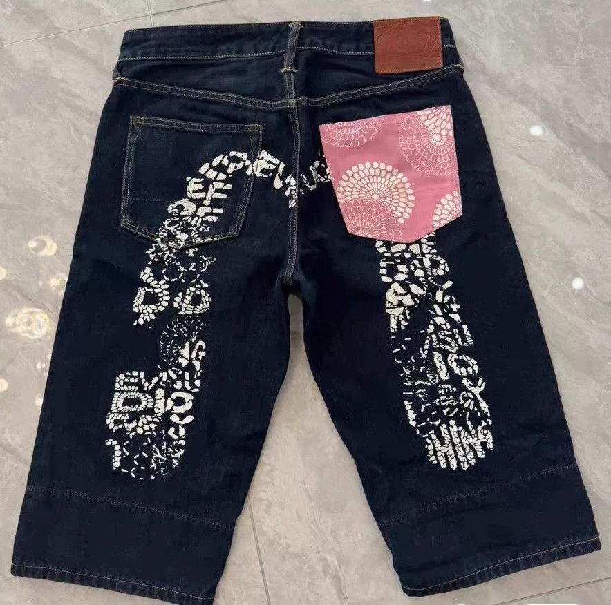 Evisu Evisu Floral Large M Denim Shorts Size US 30 / EU 46 - 1 Thumbnail