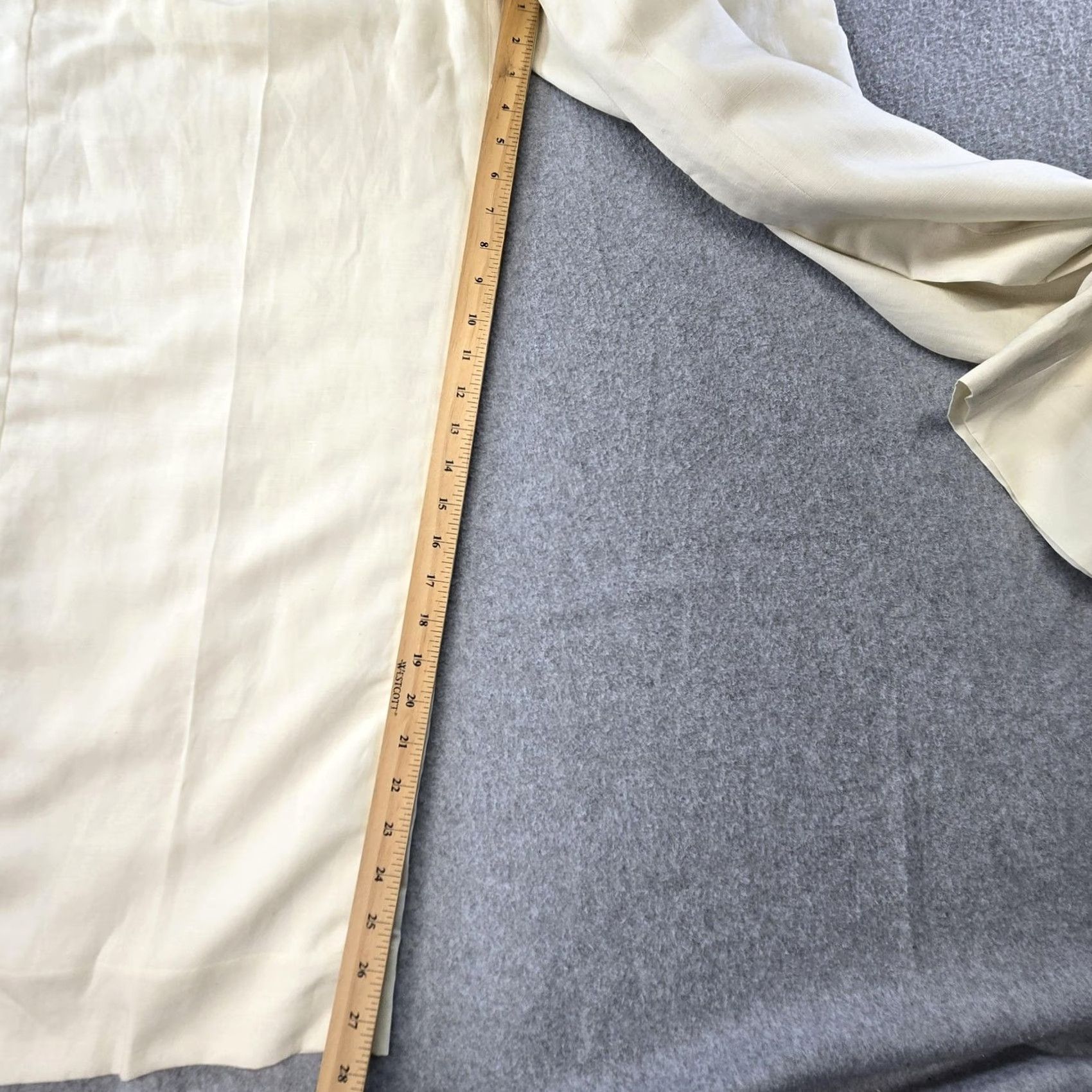 Banana Republic VINTAGE: No Banana Republic Pants Womens 6 Petite White Wide-Leg Twill Pleated Lined Size 28" / US 6 / IT 42 - 4 Thumbnail