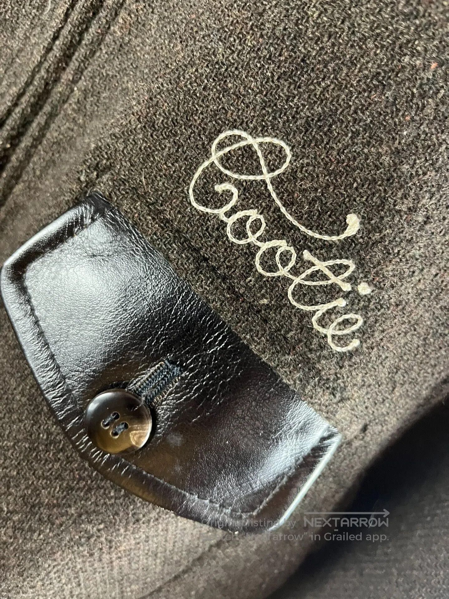 Japanese Brand Cootie Wool Coat with Leather Details. Size US M / EU 48-50 / 2 - 5 Thumbnail