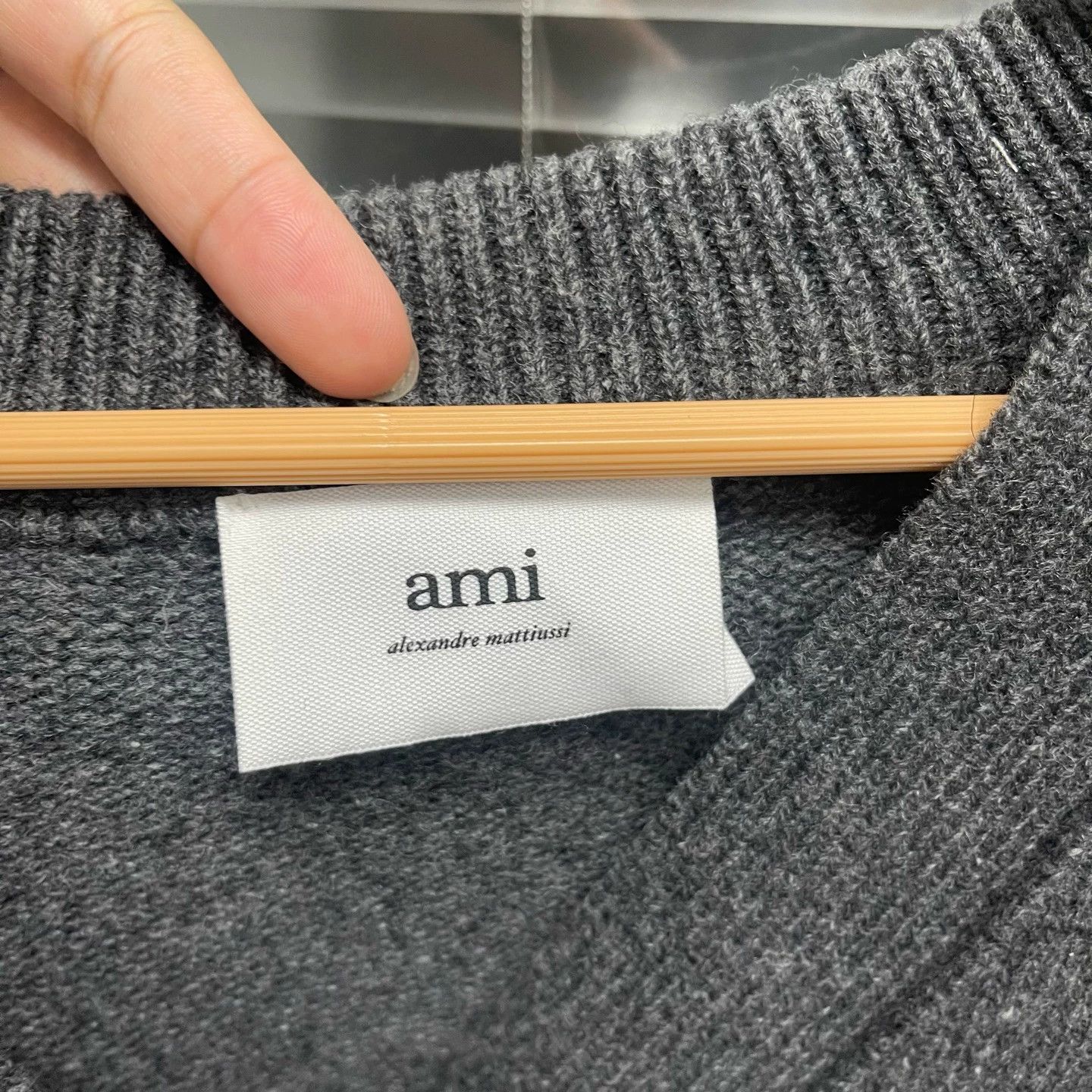 AMI Ami Heart Wool Knit Cardigan S 99 New #1094 Size S / US 4 / IT 40 - 3 Thumbnail