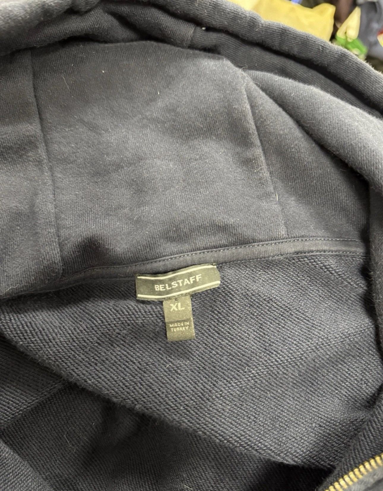Belstaff Belstaff England Full Zip Hoodie Navy Blue Patch Logo Size US XL / EU 56 / 4 - 6 Thumbnail