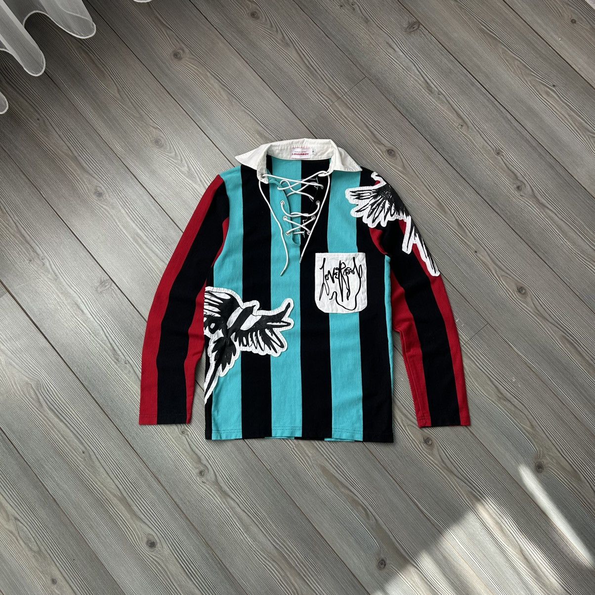 Charles Jeffrey LOVERBOY Charles Jeffrey Loverboy Magpie Striped Rugby Polo Size US S / EU 44-46 / 1 - 18 Thumbnail