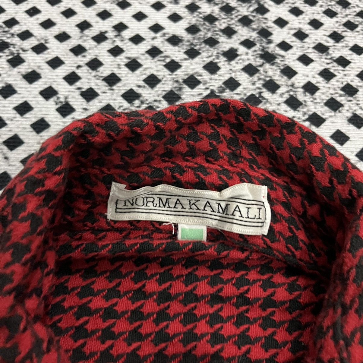 Norma Kamali 💎Norma Kamali Gingham Designer Flannel Button Ups Size L / US 10 / IT 46 - 5 Thumbnail