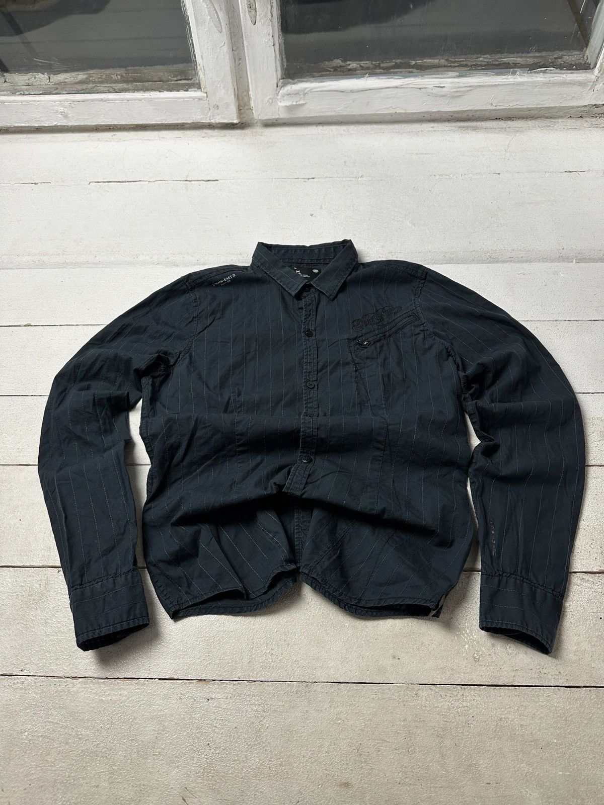 G-Star 🚨 G STAR RAW WMN Y2K Vintage BUTTON UP Zip Racing Jacket Size L / US 10 / IT 46 - 1 Thumbnail