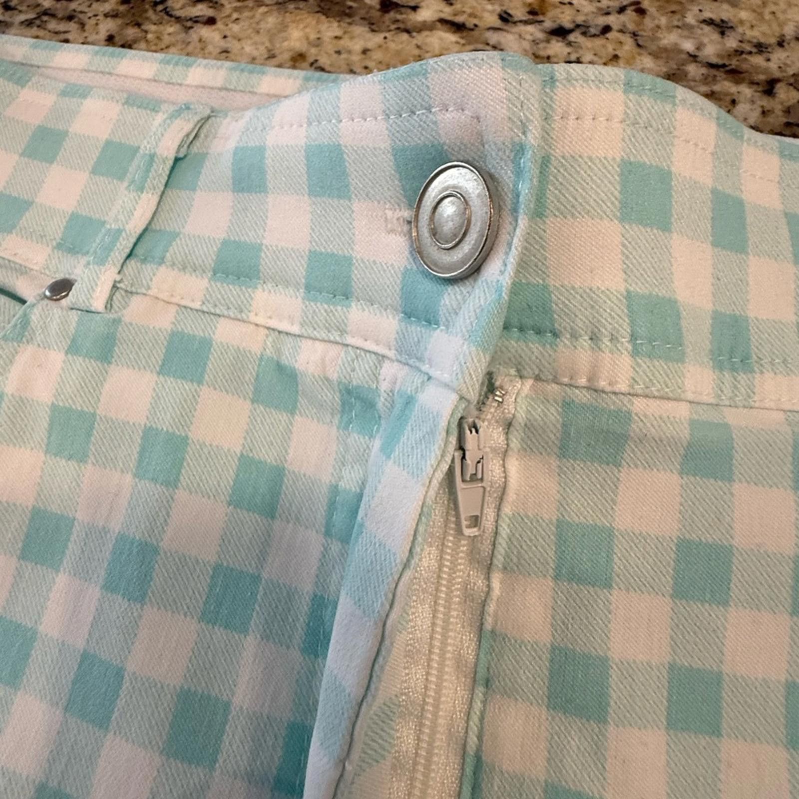 Other Verve Blues preppy Bermuda shorts blue & white plaid SZ 12 Size 34" / US 12 / IT 48 - 3 Thumbnail