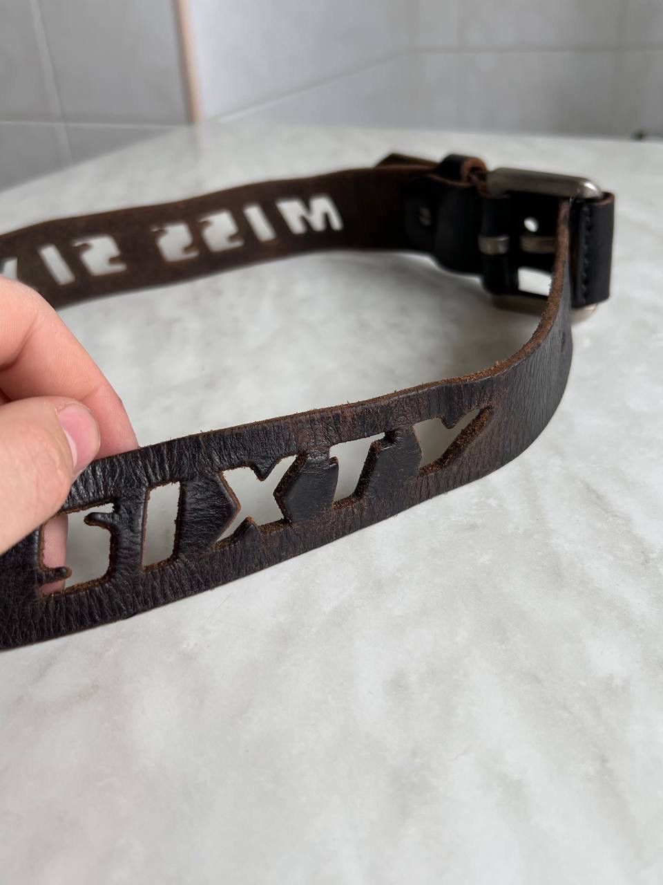 Miss Sixty Y2K Vintage Miss Sixty Logo Belt Leather Streetwear Opium Size ONE SIZE - 2 Thumbnail