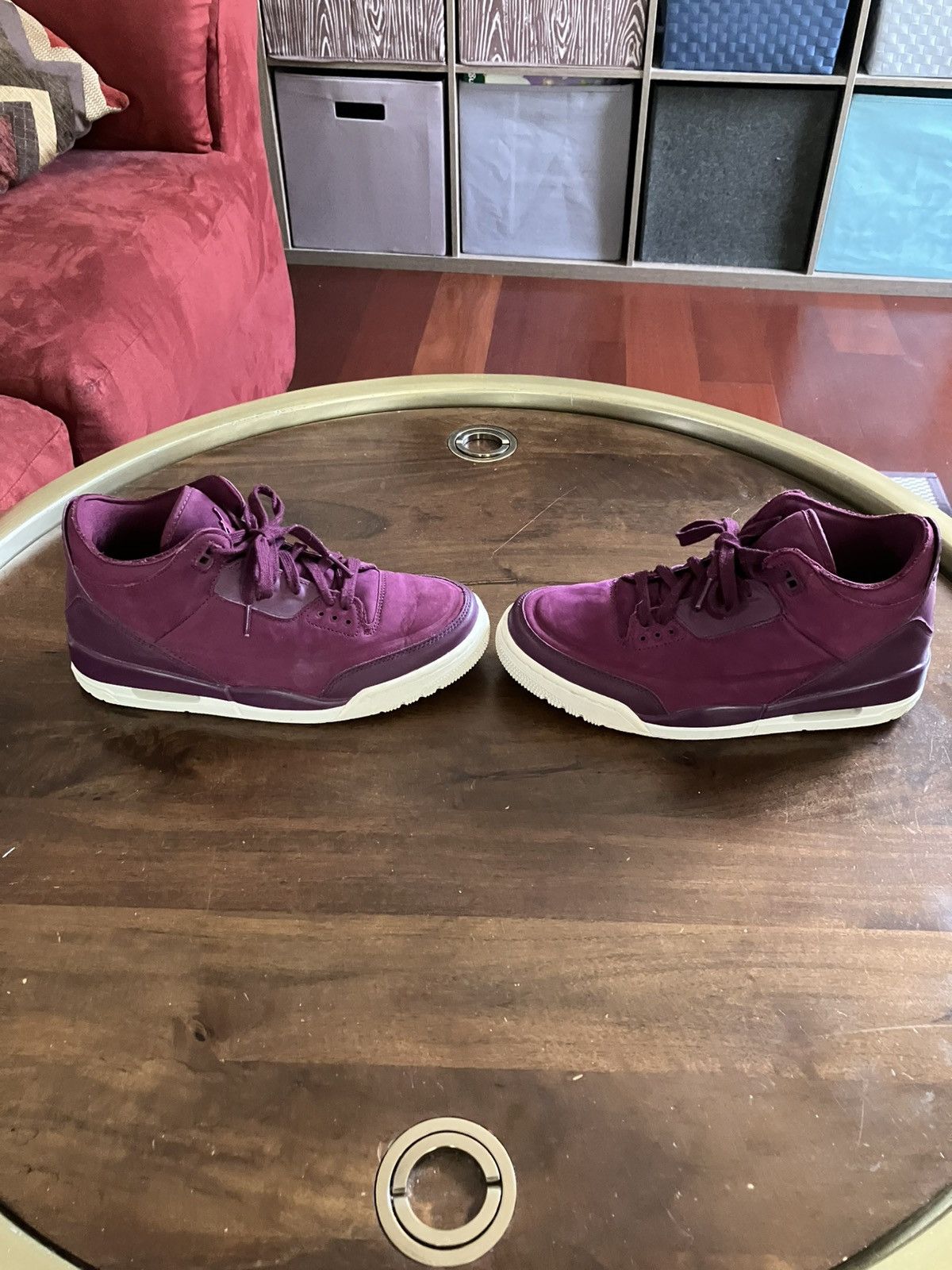 Jordan Brand Nike Womens Air Jordan Retro 3 AH7859-600 Bordeaux Women’s 9 Size US 9 / IT 39 - 2 Thumbnail
