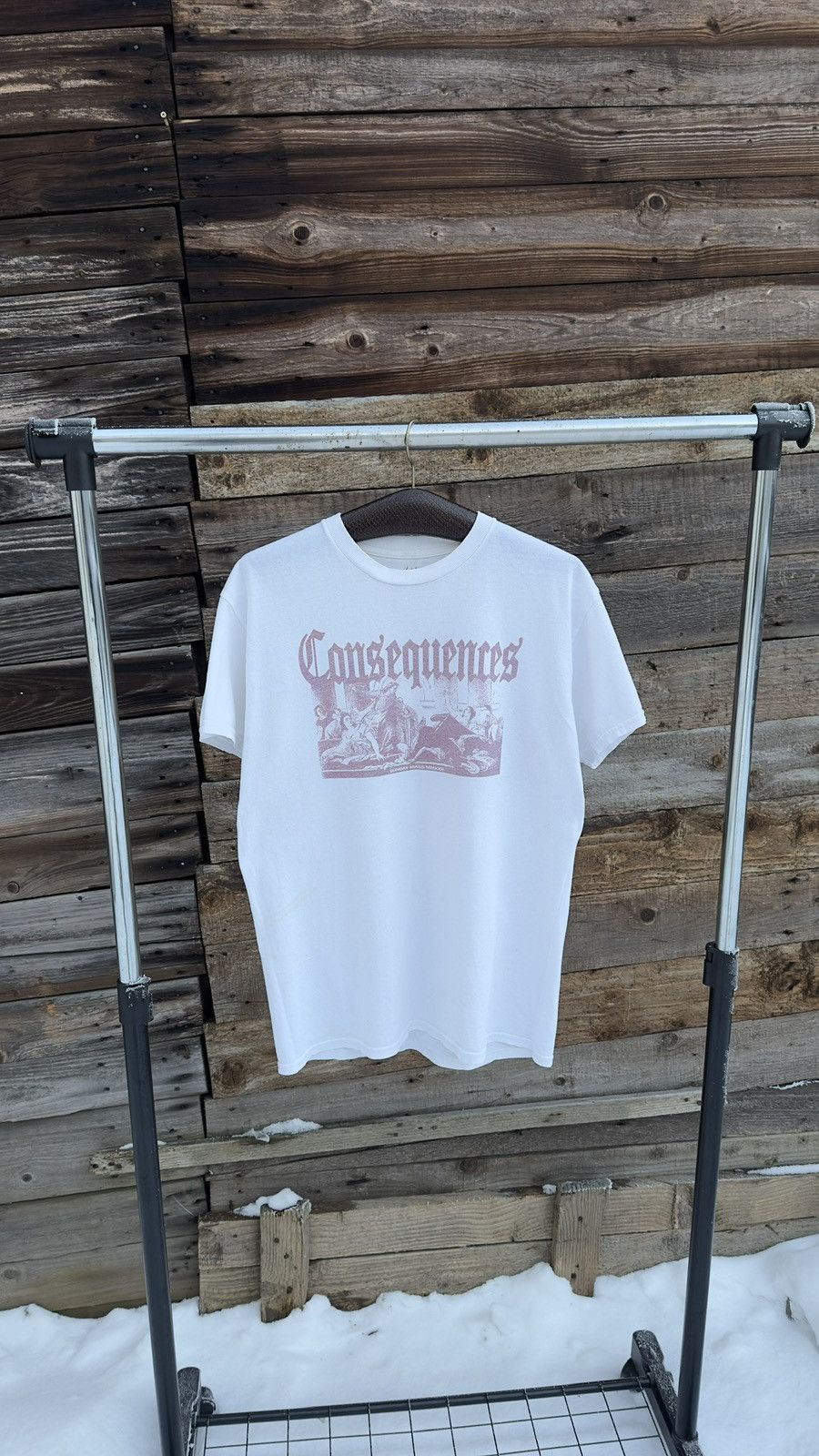 Japanese Brand Streetwear Sunday Mass Consequences Gothic Bones Graphic Tee Size US M / EU 48-50 / 2 - 3 Thumbnail