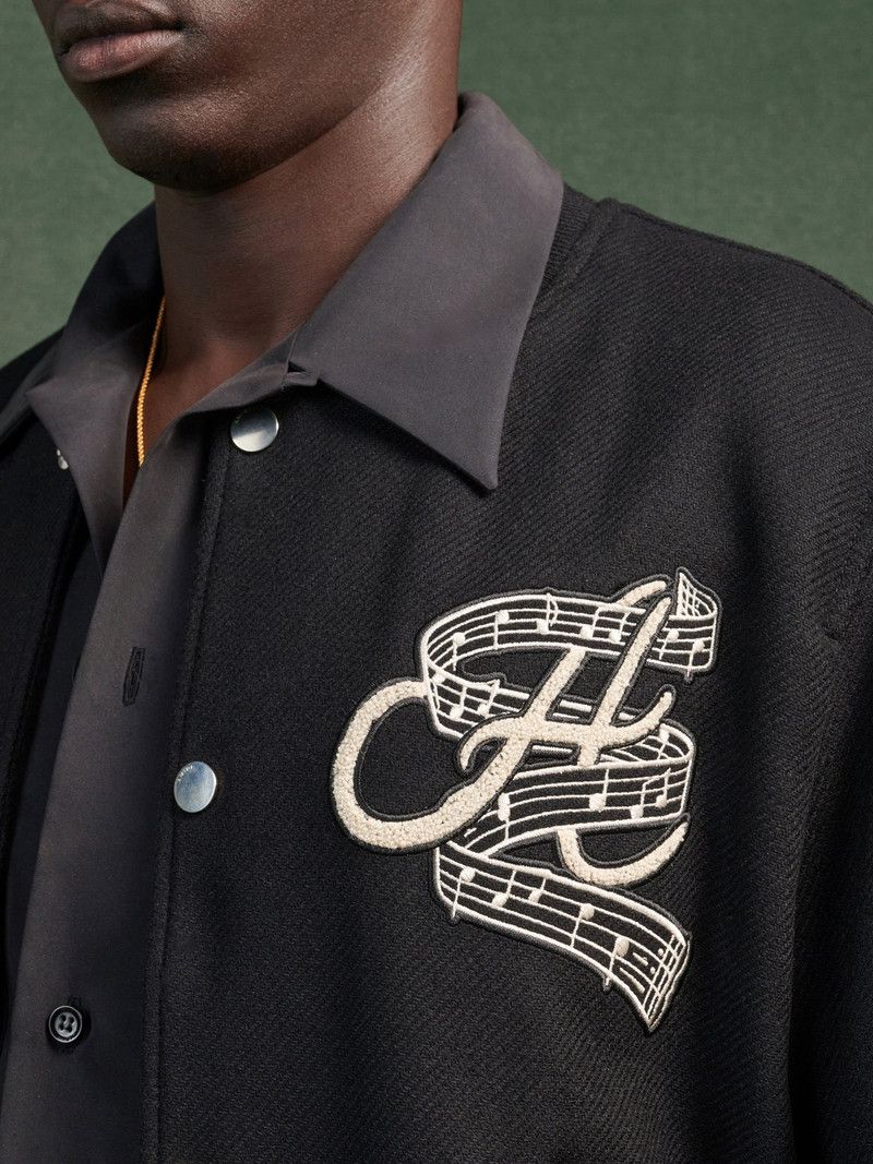 Amiri o1s1wg110526 Hollywood Music Club Bomber Jacket in Black Size US L / EU 52-54 / 3 - 4 Thumbnail