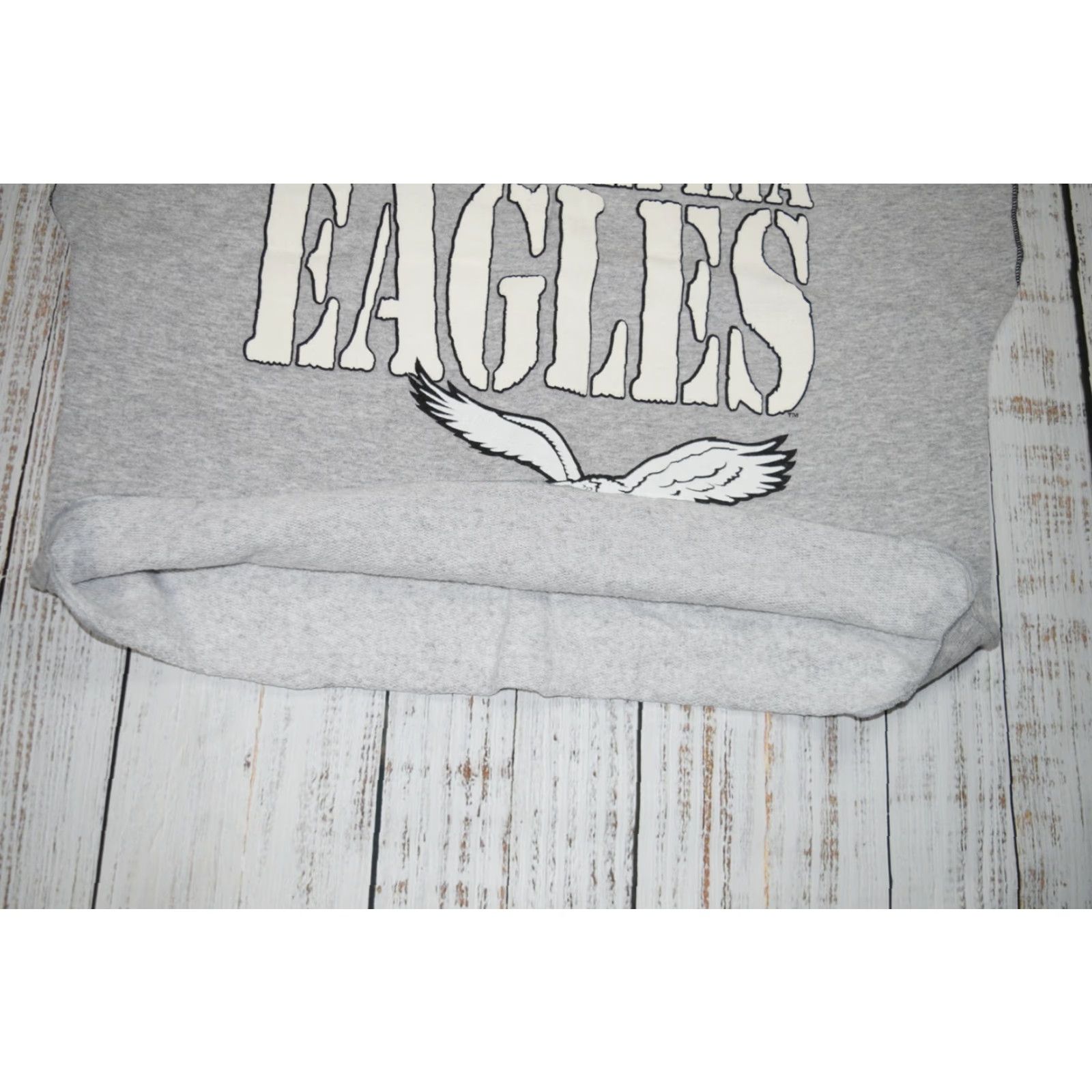 NFL Vintage 1980s Garan Philadelphia Eagles Football Sleeveless Sweatshirt Men Medium Black Grey NFL RARE Size US M / EU 48-50 / 2 - 7 Thumbnail