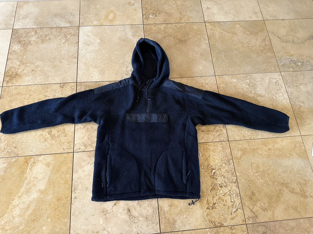 image of Supreme Half-Zip Polartec in Navy, Men's (Size XL)