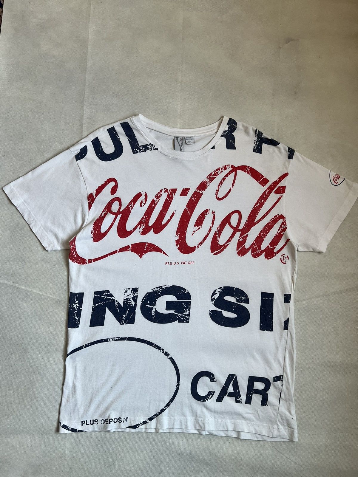 Coca Cola Vintage Coca Cola Full Print Plus Deposit Tees Size US XXL / EU 58 / 5 - 1 Thumbnail