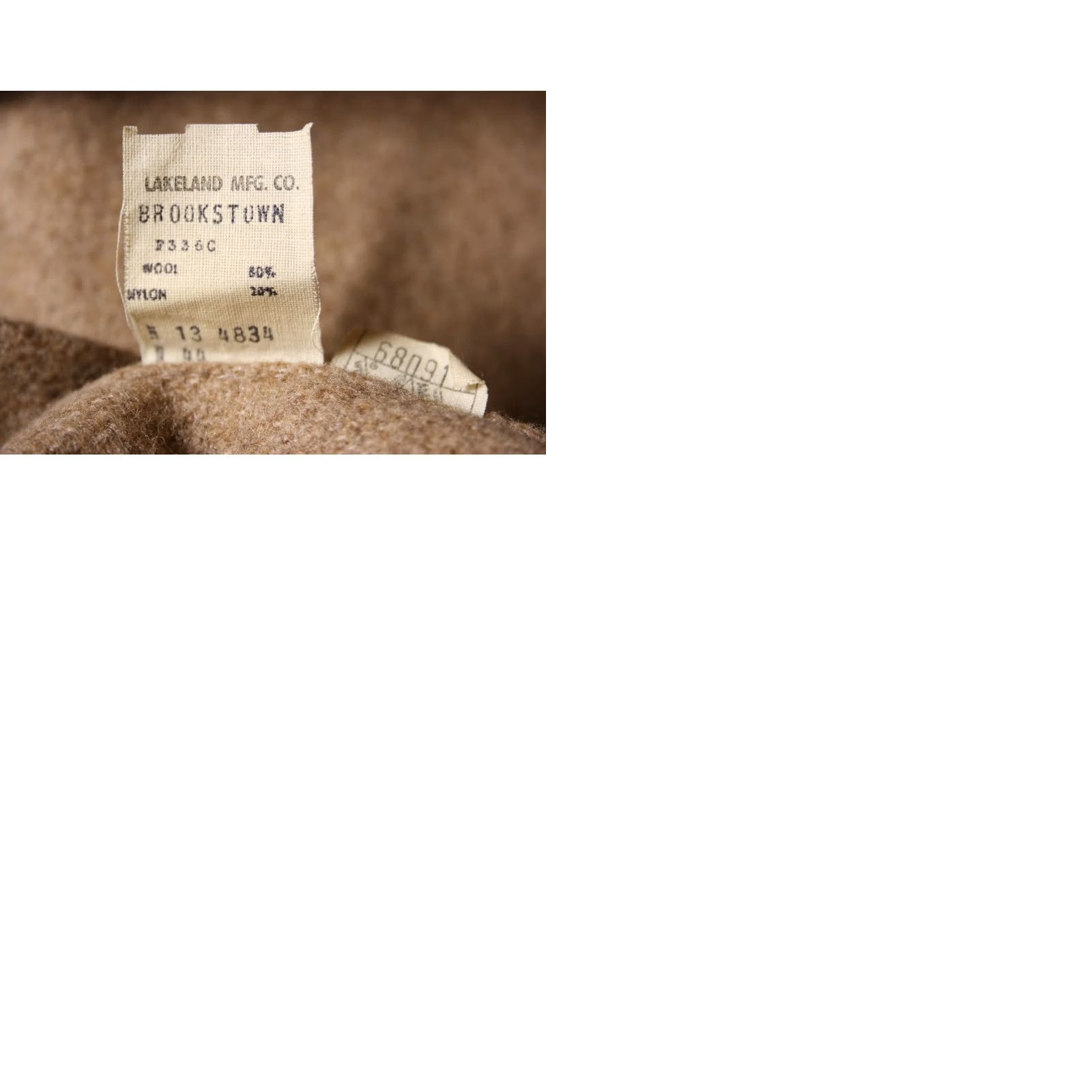 Vintage VINTAGE Lakeland Coat | Tan Wool Blend Top Coat w/Faux Fur Collar & Lining Sz. 44 Mens Overcoat Winter Fall Size US XXL / EU 58 / 5 - 9 Thumbnail