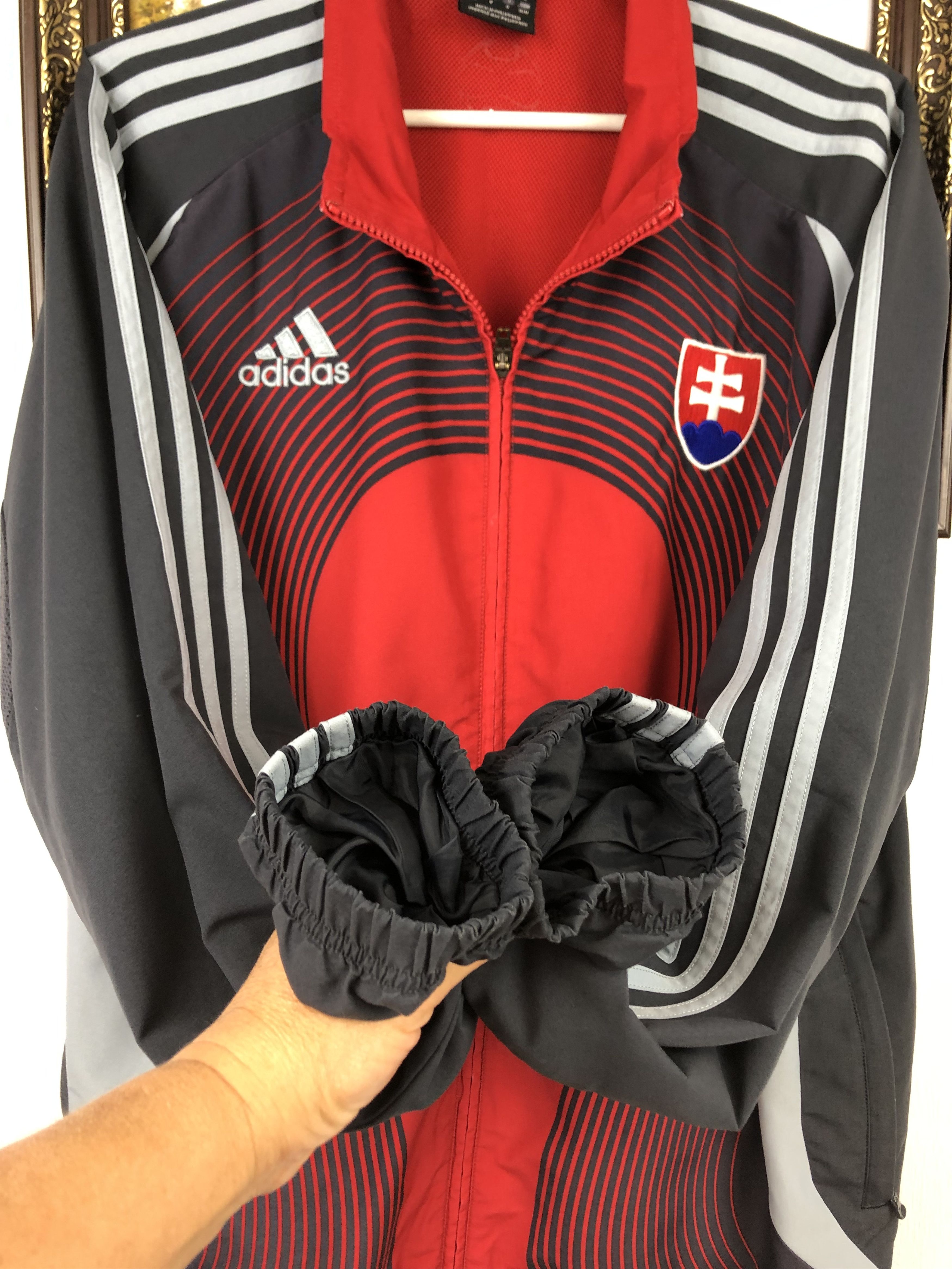 Adidas × Vintage Vintage Adidas Slovakia Football Jacket Soccer Track Size US M / EU 48-50 / 2 - 7 Thumbnail