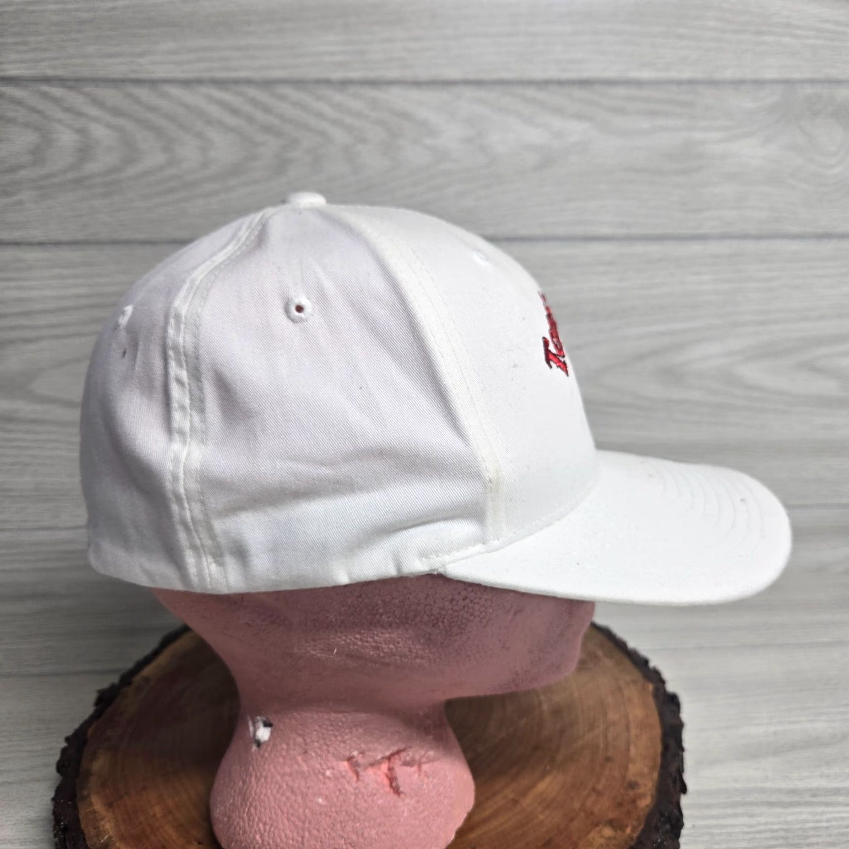 Vintage Hat Baseball Cap Adult M White Cotton Polyester Adjustable | Men | Casual Size ONE SIZE - 2 Thumbnail
