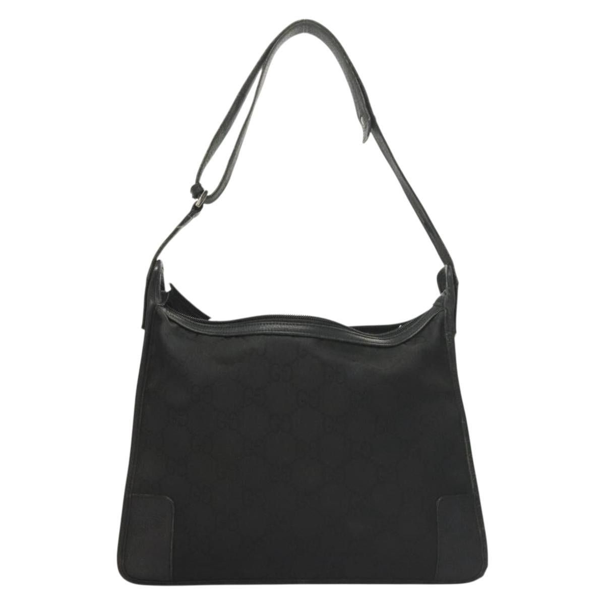 Gucci GUCCI GG Canvas Shoulder Bag Black Silver Size ONE SIZE - 2 Thumbnail