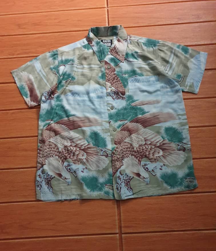 PPFM 💥RATON LAVEUR Eagle Hawaiian shirt Size US L / EU 52-54 / 3 - 5 Thumbnail