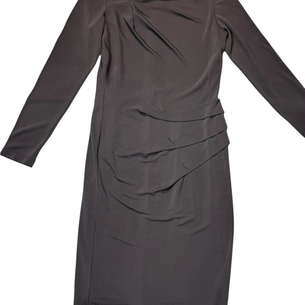Other Andy The Anh Long Sleeve Asymmetrical Neck Grey Dress Size Size M / US 6-8 / IT 42-44 - 4 Thumbnail