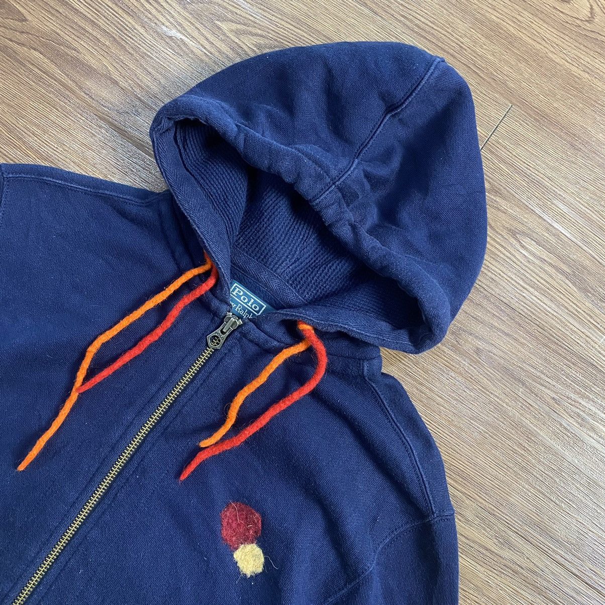 RRL Ralph Lauren RARE‼️ Vintage Polo Ralph Lauren Zip Up Hoodie Bear US Flag Size US M / EU 48-50 / 2 - 1 Thumbnail