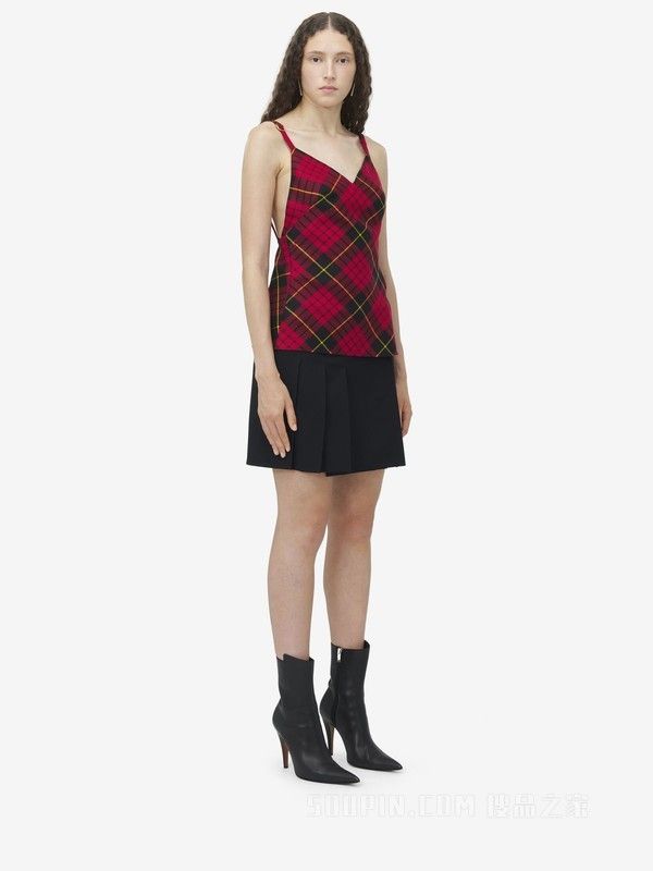 Alexander McQueen o1srvl11e0326 MacQueen Tartan Low Back Тop in Multicolor Size S / US 4 / IT 40 - 3 Thumbnail