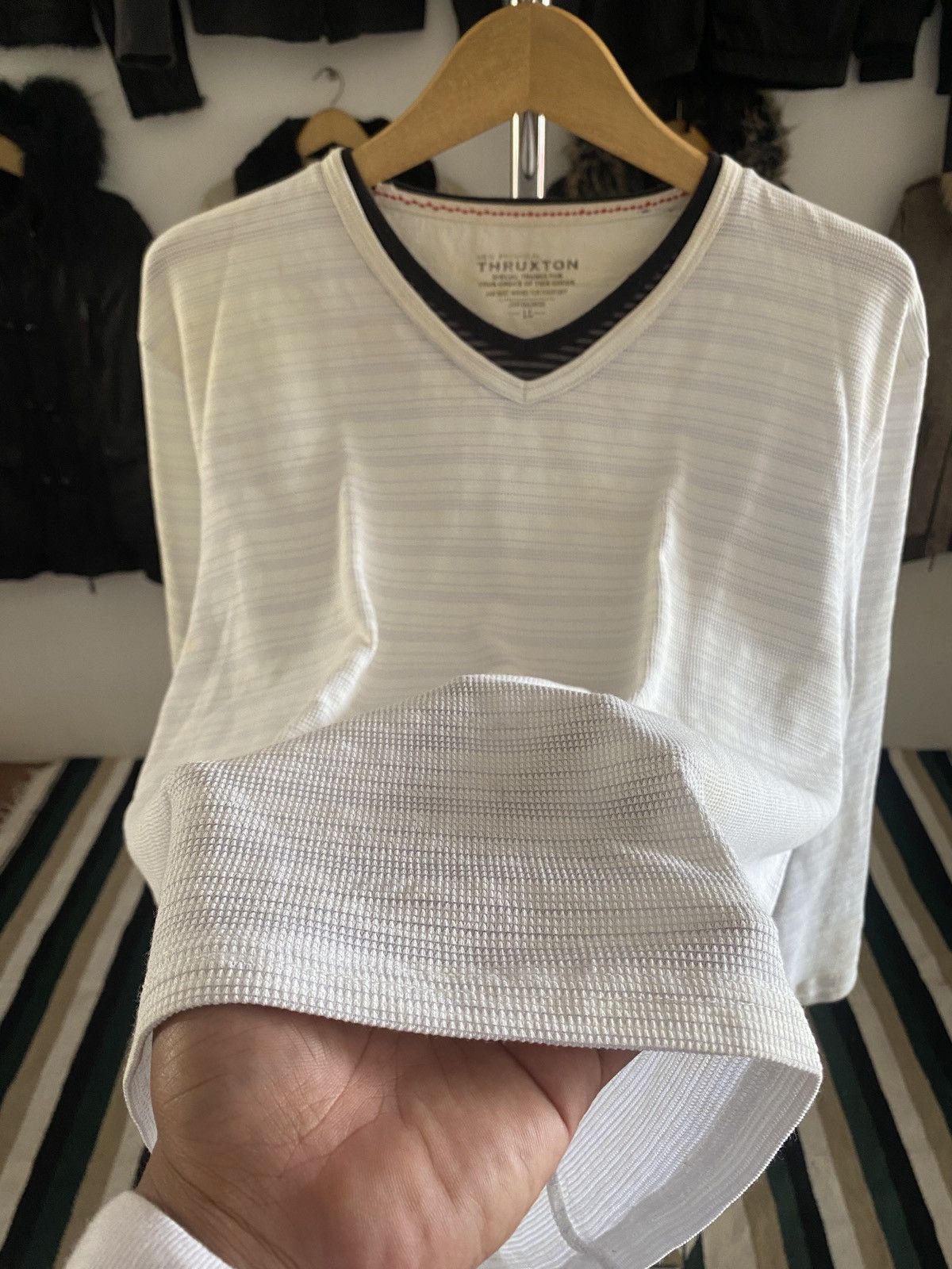 Raf Simons Japanese Thruxton Double Layer Jpg Style LONGSLEEVE Size US L / EU 52-54 / 3 - 4 Thumbnail