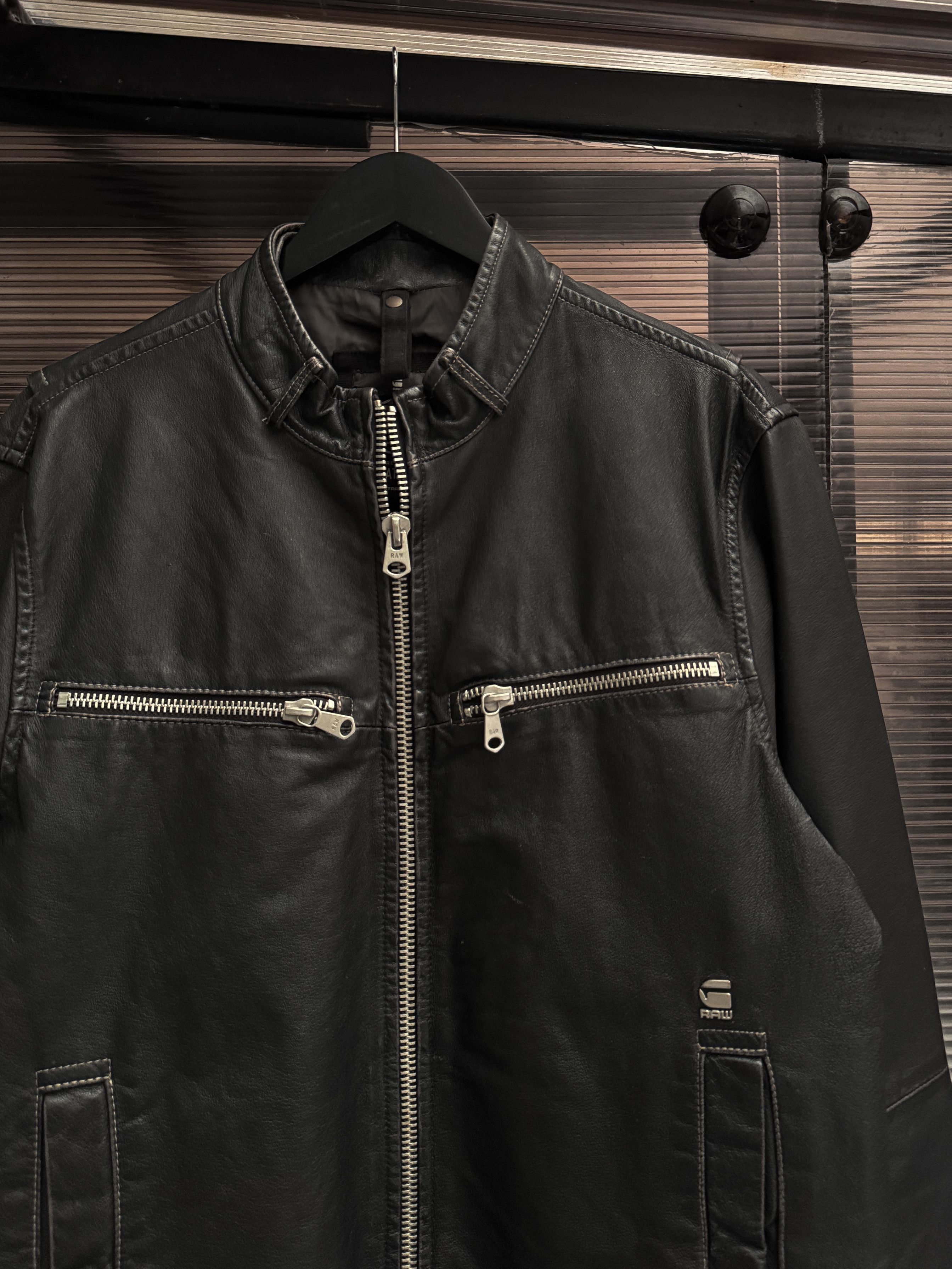 G-Star G-Star Raw Real Leather Jacket Size US XL / EU 56 / 4 - 5 Thumbnail