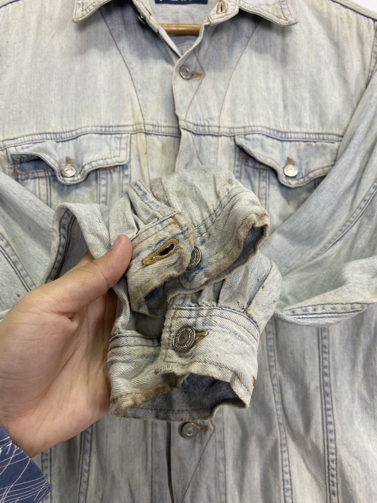 Vintage Polar fleece Denim Jacket Size US M / EU 48-50 / 2 - 8 Thumbnail
