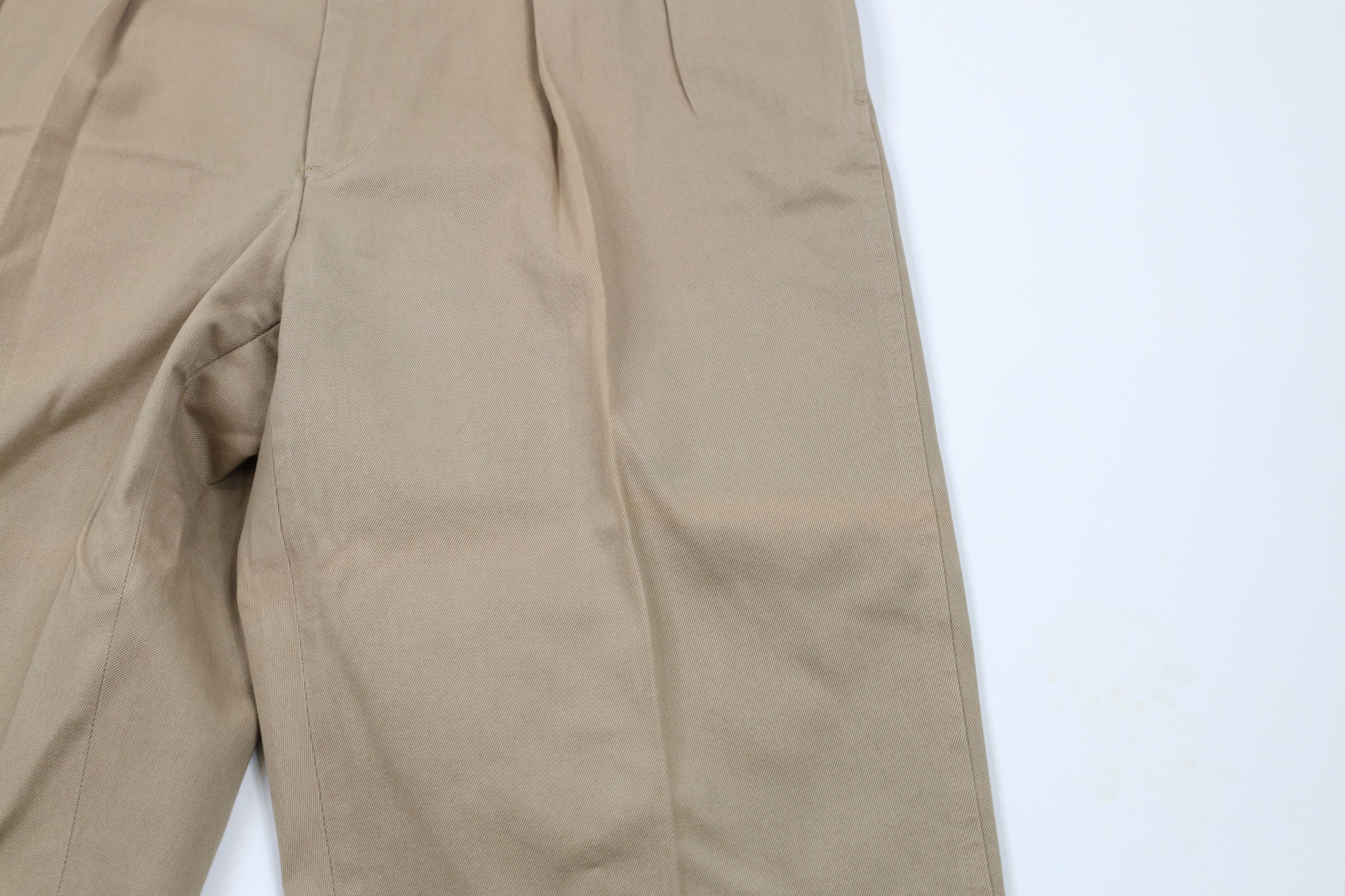 Lands' End × Vintage Vintage 70s Lands End Pleated Cuffed Wide Leg Pants USA Size US 36 / EU 52 - 5 Thumbnail
