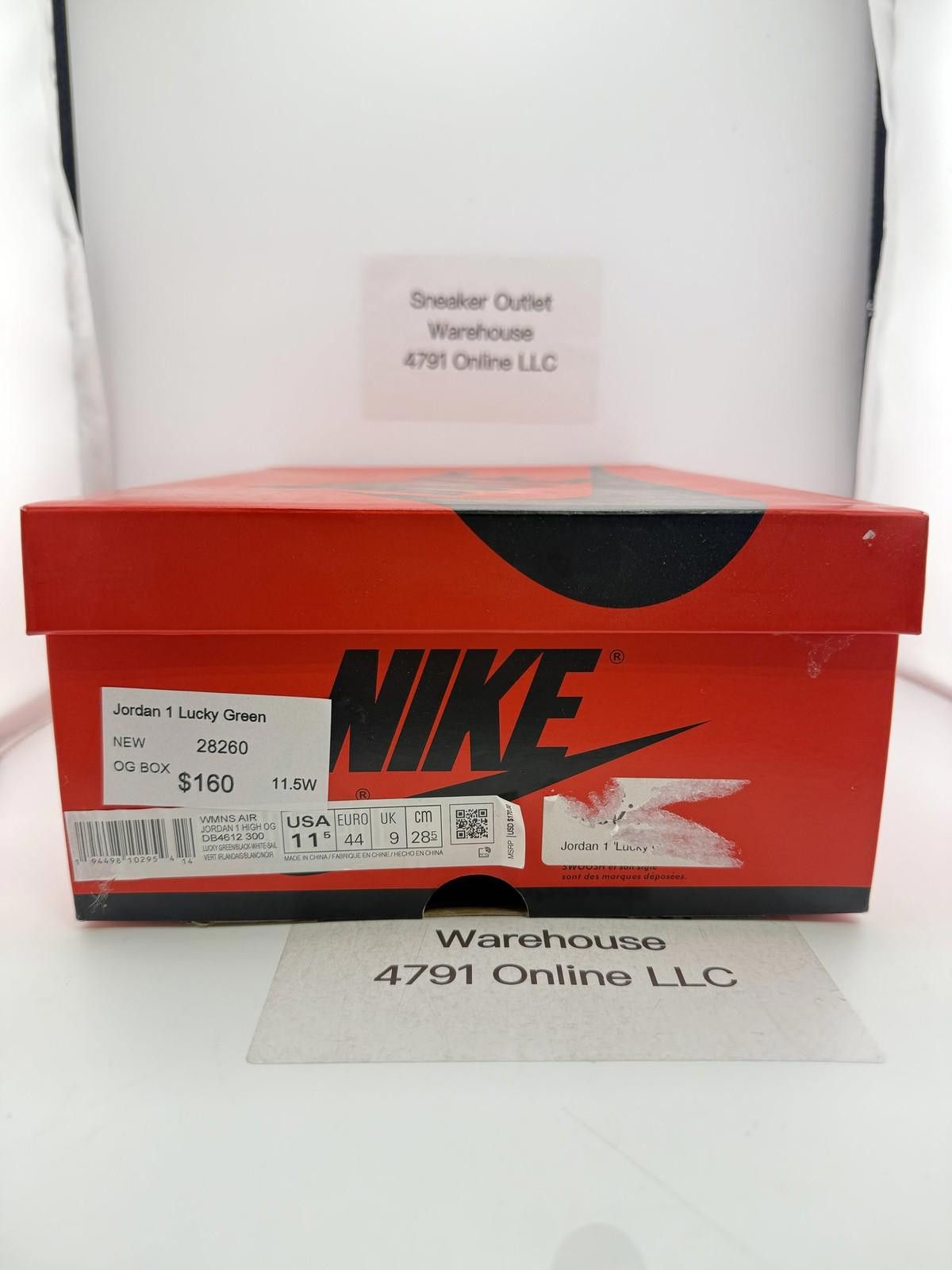 Nike Jordan 1 Lucky Green 11.5W New with Box Size US 11.5 / IT 41.5 - 6 Thumbnail