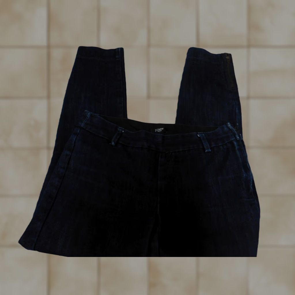 J.Crew J.CREW Jeans Womens 00 Blue Denim Skinny Slim Straight Pocket Zip 27x24 Regular Modern Designer Size 24" / US 00 / IT 34 - 1 Thumbnail