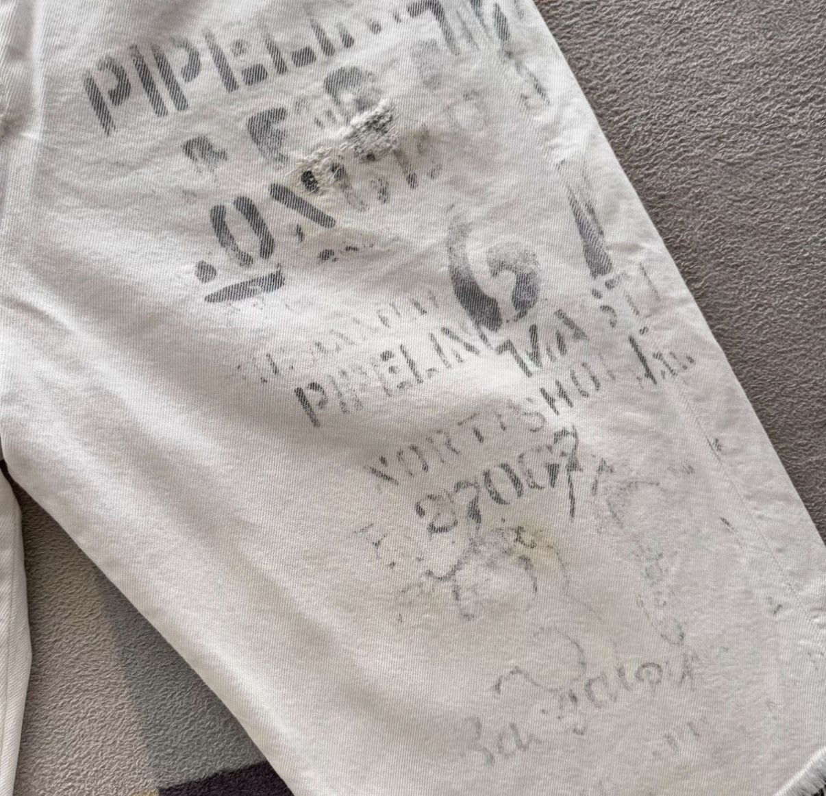 Polo Ralph Lauren Ralph Lauren Polo Oil Print Distressed Shorts K22 Size US 30 / EU 46 - 4 Thumbnail