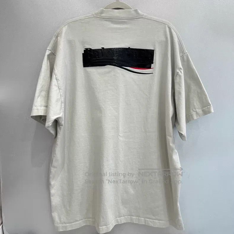 Balenciaga Balenciaga Tape Logo Coca-Cola Short Sleeve T-Shirt Size US M / EU 48-50 / 2 - 2 Thumbnail
