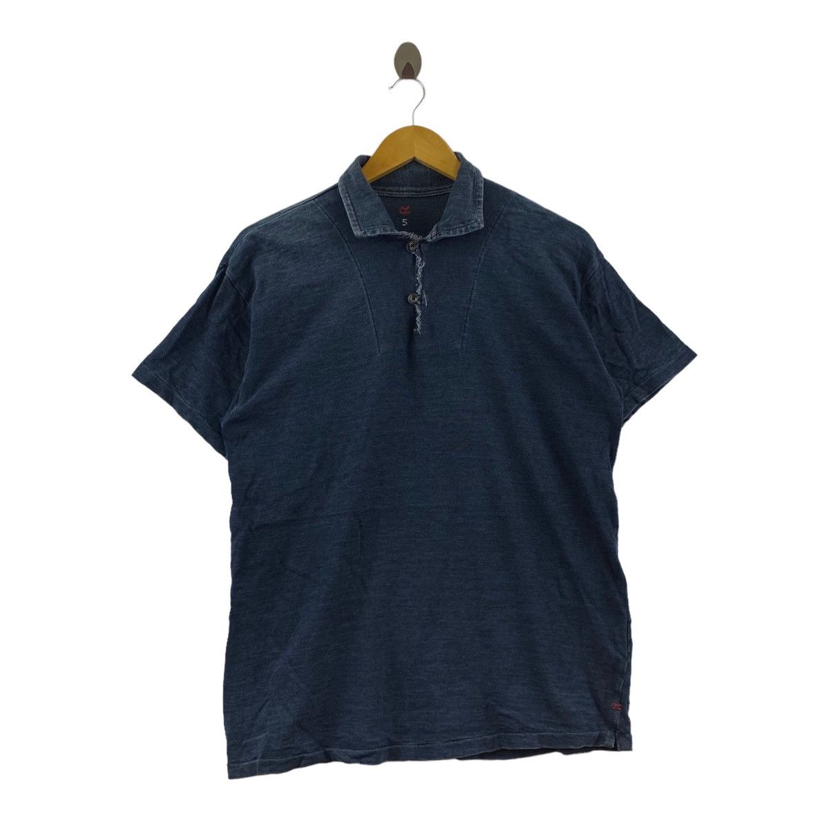 45rpm × Japanese Brand × Vintage Vintage 45RPM STUDIO Japanese Brand Collar Button Up Indigo Size US M / EU 48-50 / 2 - 1 Thumbnail