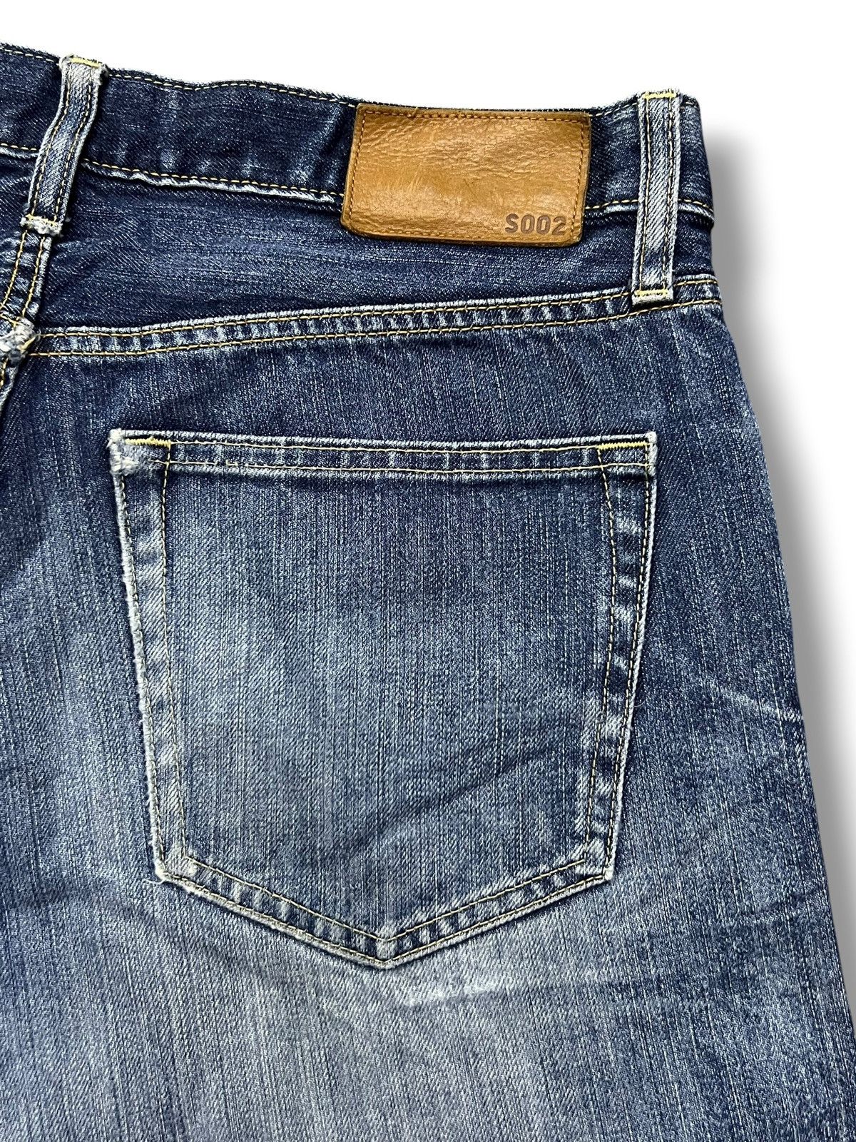 Uniqlo Vintage Uniqlo UJ S002 Japan - Faded Wash, Distressed Denim Size US 34 / EU 50 - 9 Thumbnail