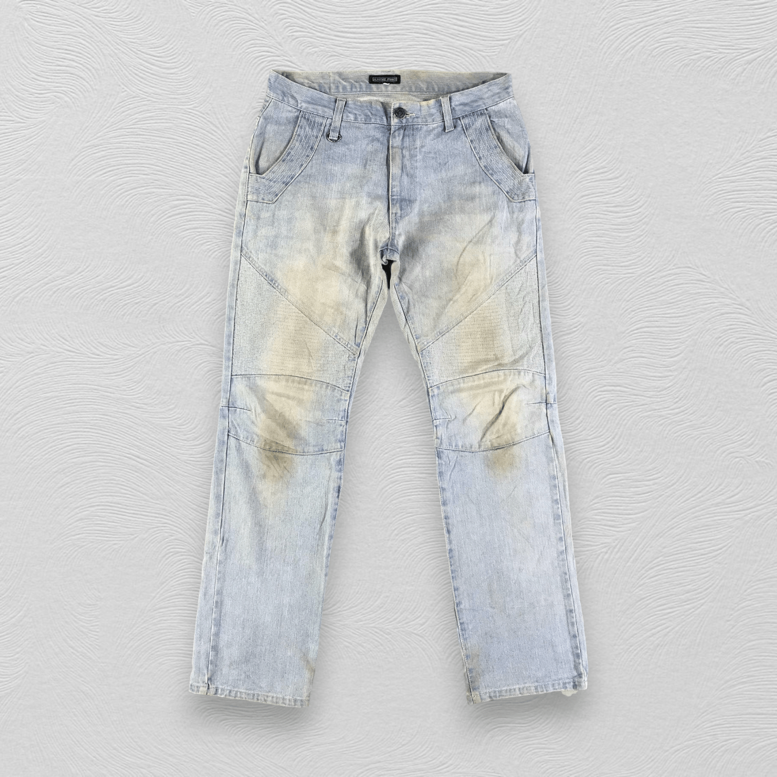 image of Vintage Dirty Wash Jeans Kj2059 in Blue, Men's (Size 34)