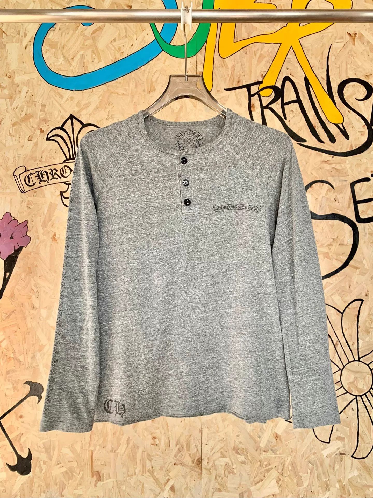 Chrome Hearts Chrome Hearts Gray Sanskrit Limited Longsleeve Size US XS / EU 42 / 0 - 1 Thumbnail