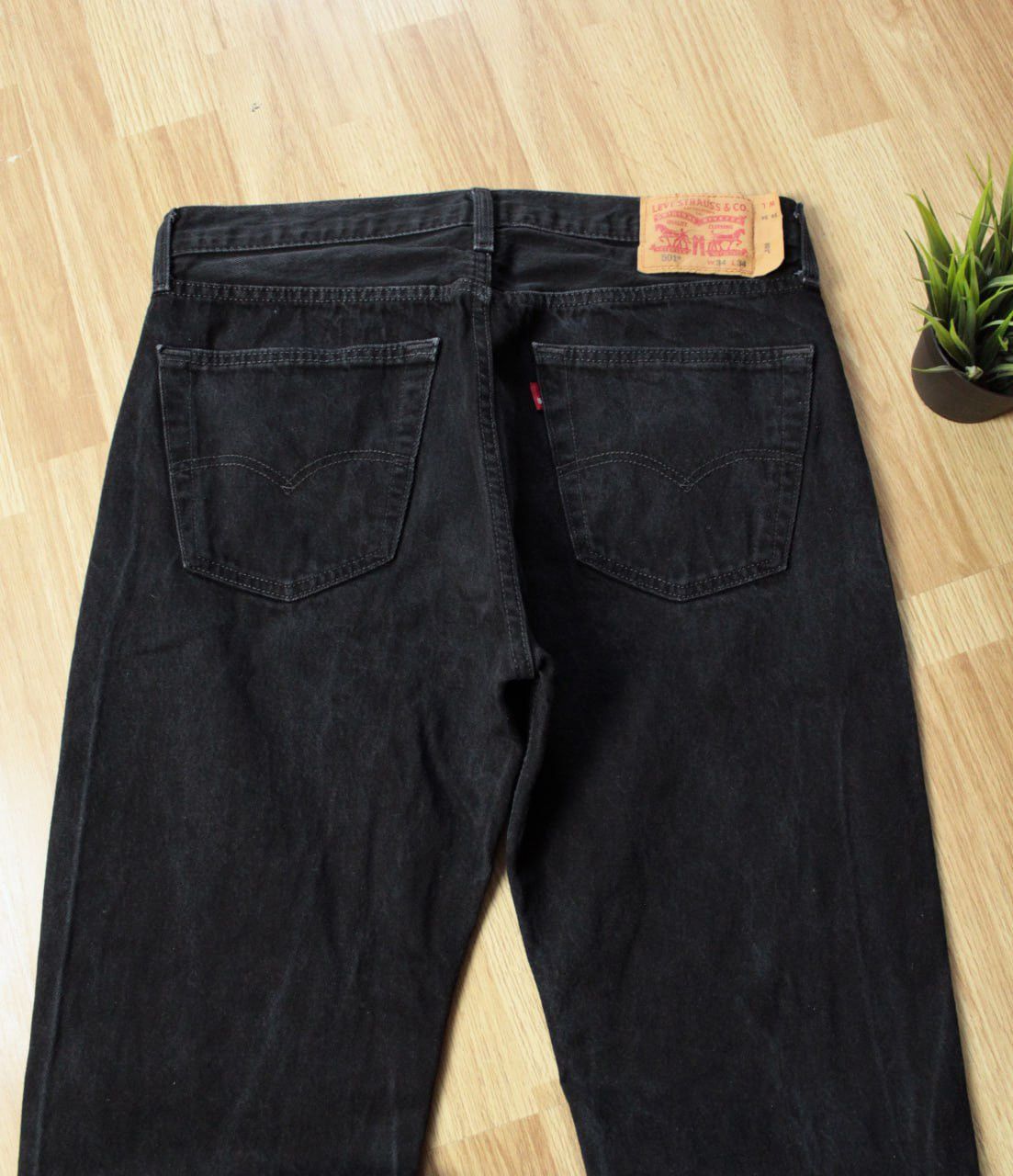 Levi's × Levi's Vintage Clothing × Vintage 🔥 Levis 501 Vintage Denim Jeans Faded Y2K Pants Black Jeans Size US 34 / EU 50 - 2 Thumbnail
