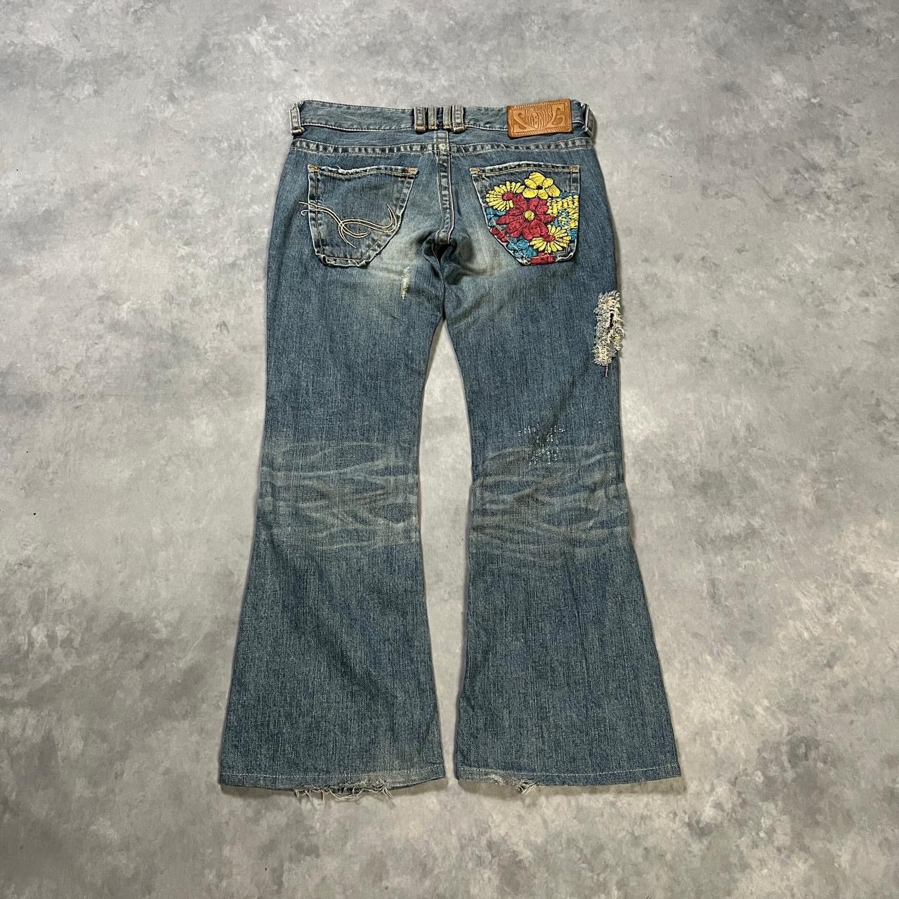 Number (N)ine 2000s Archival Cdg Margiela Acne Jeans Flare y2k Lgb Ifsix Size US 29 - 1 Thumbnail
