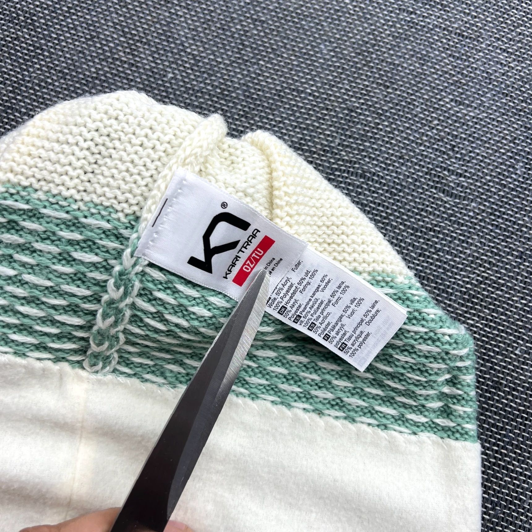 Vintage Kari Traa Womens Beanie Hat One Size Fair Isle Merino Wool Blend Knitted Size ONE SIZE - 4 Thumbnail