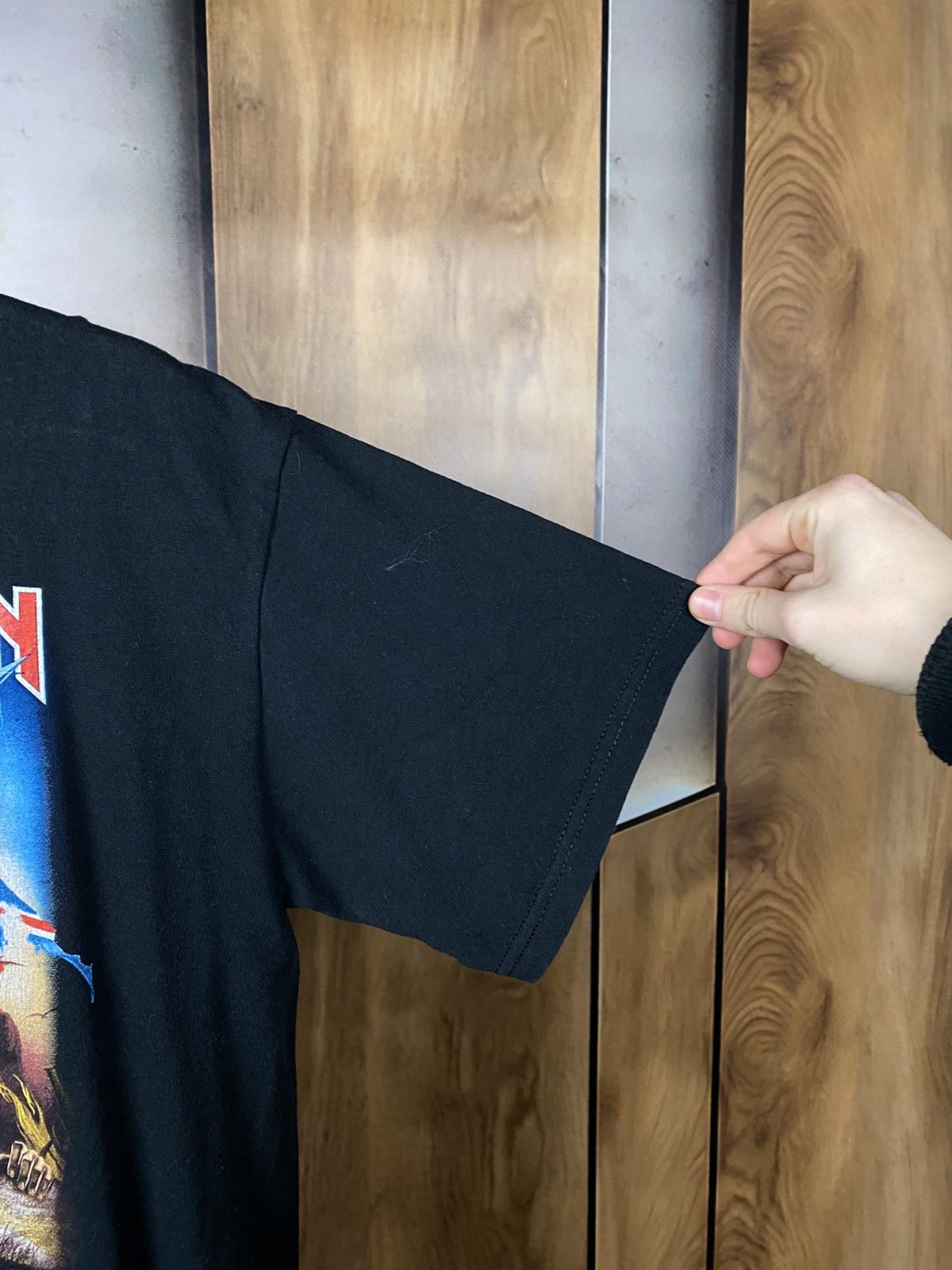 Iron Maiden 💀Vintage 2010 T-Shirt Iron Maiden The Trooper Boxy Logo Tee💀 Size US L / EU 52-54 / 3 - 5 Thumbnail