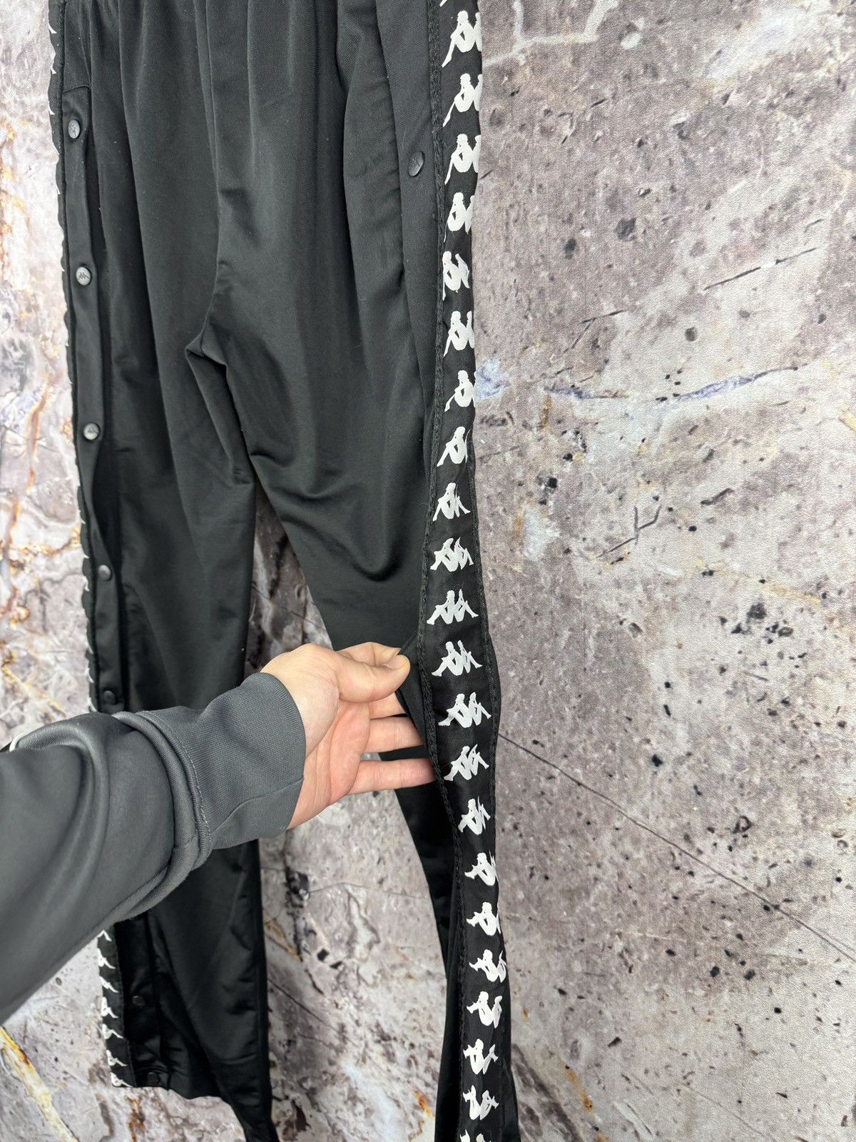 Kappa Kappa Authentic Black Track Pants with Logo Taped Sides Size US 30 / EU 46 - 14 Thumbnail