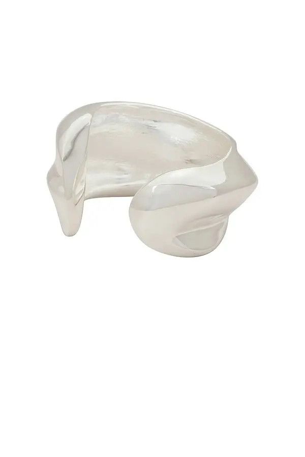 Saint Laurent Paris o1bcso1str0226 Size: S/Twist Cuff in Silver Size ONE SIZE - 2 Thumbnail