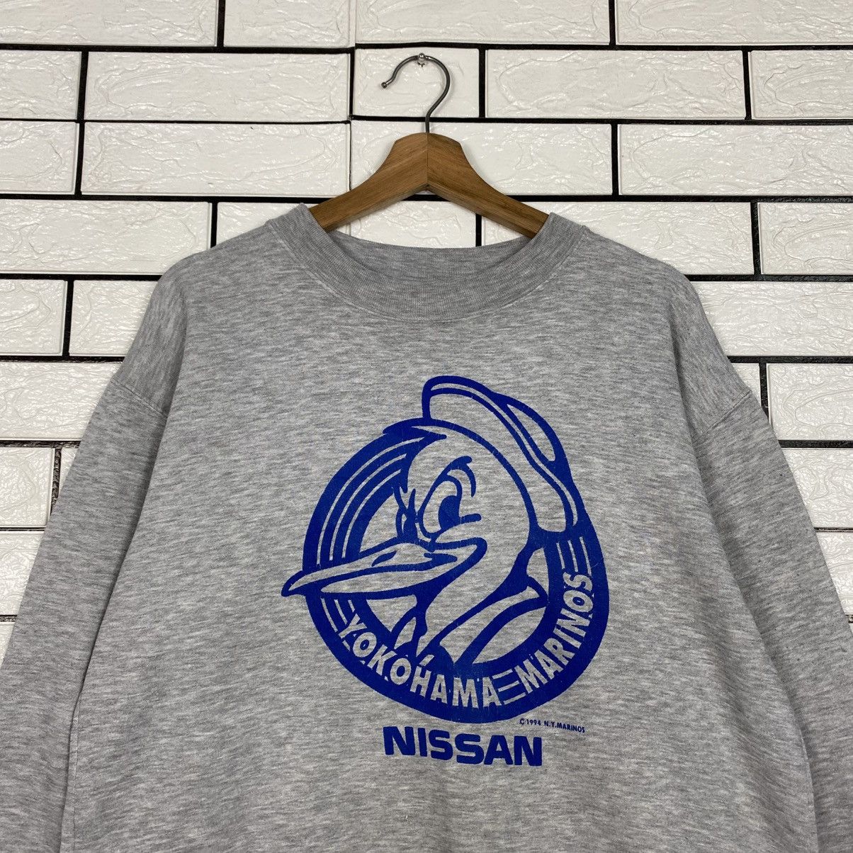 Vintage 📌Vintage 1994 Sweatshirt N.Y.Marinos Nissan JDM Big Logo Size US L / EU 52-54 / 3 - 4 Thumbnail