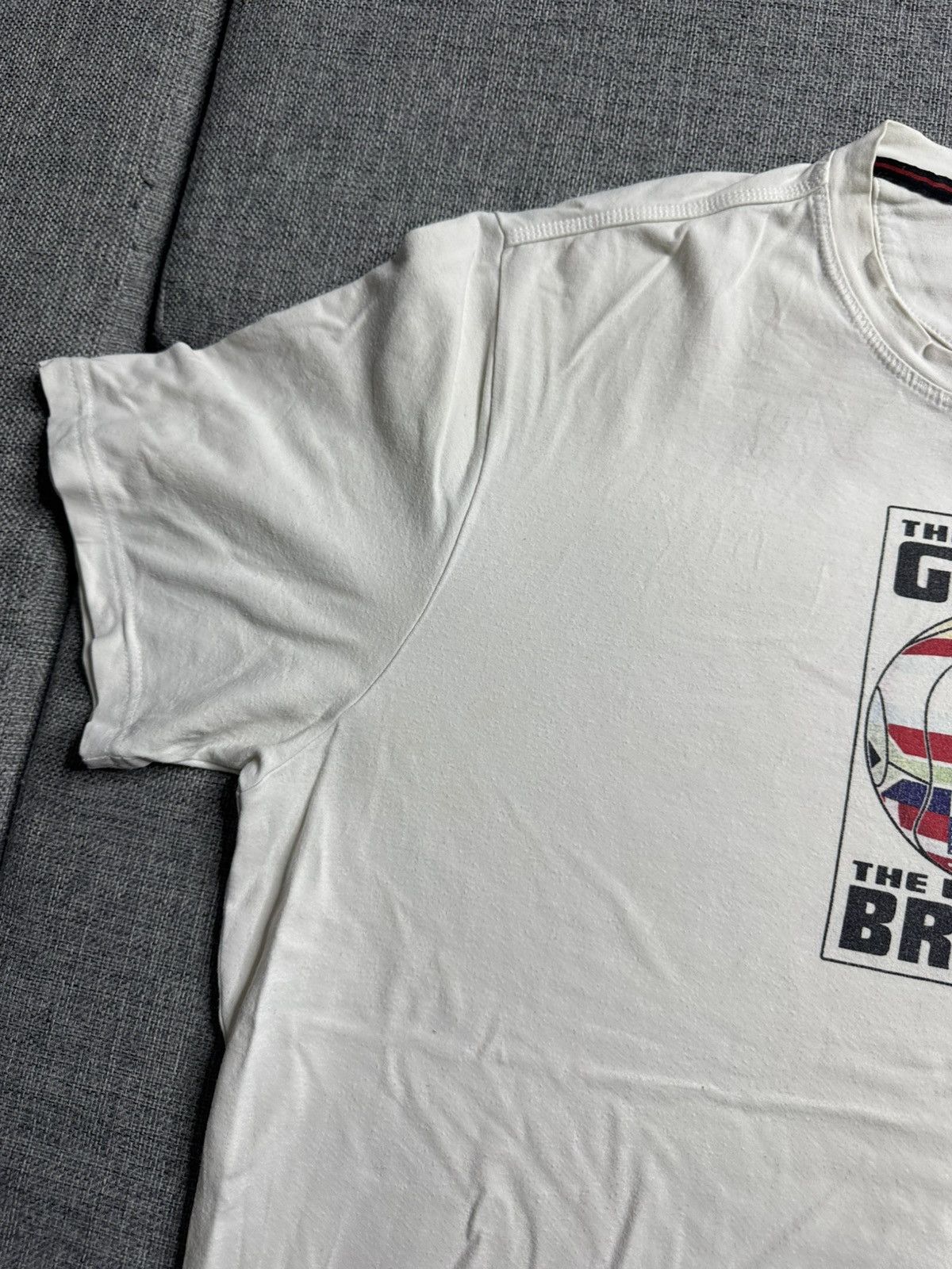 Adidas Vintage Adidas Big Logo white T-Shirt world’s game Size US M / EU 48-50 / 2 - 5 Thumbnail