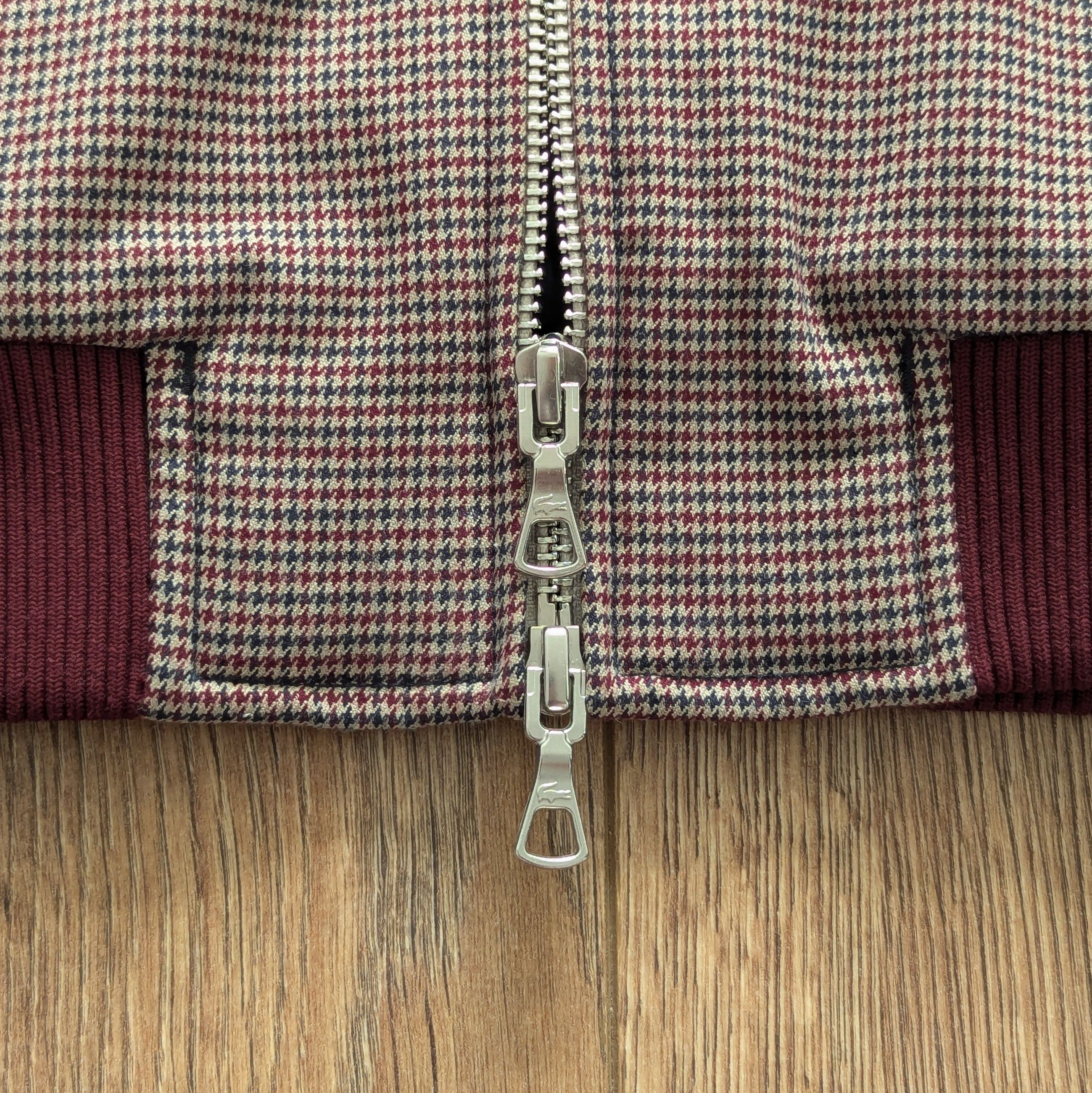 Lacoste Lacoste Houndstooth Zip Bomber Jacket Size M/L Luxury Brand Size US M / EU 48-50 / 2 - 12 Thumbnail