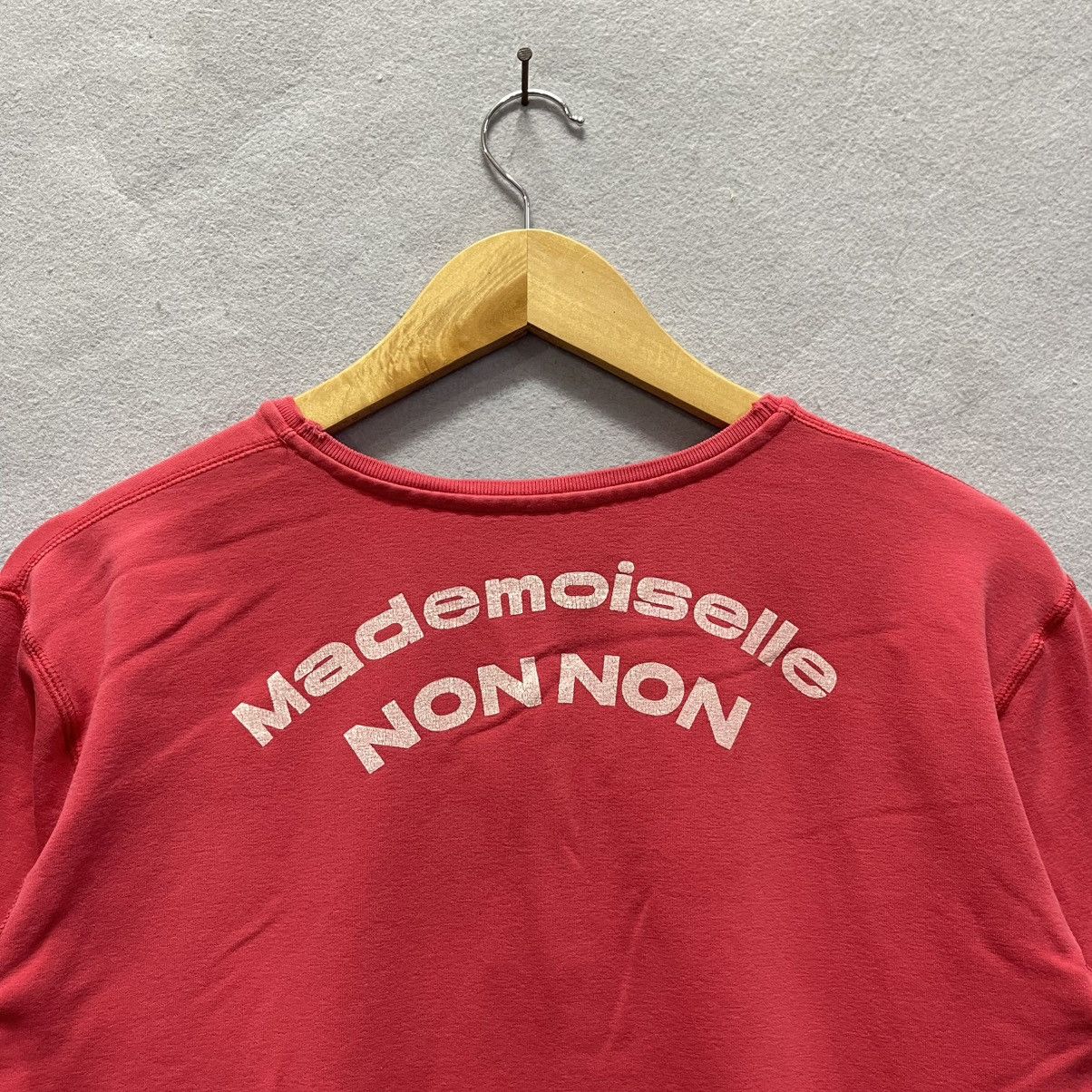 Mademoiselle Non Non 1990s Mademoiselle NON NON Henley Sweatshirt Size S / US 4 / IT 40 - 2 Thumbnail