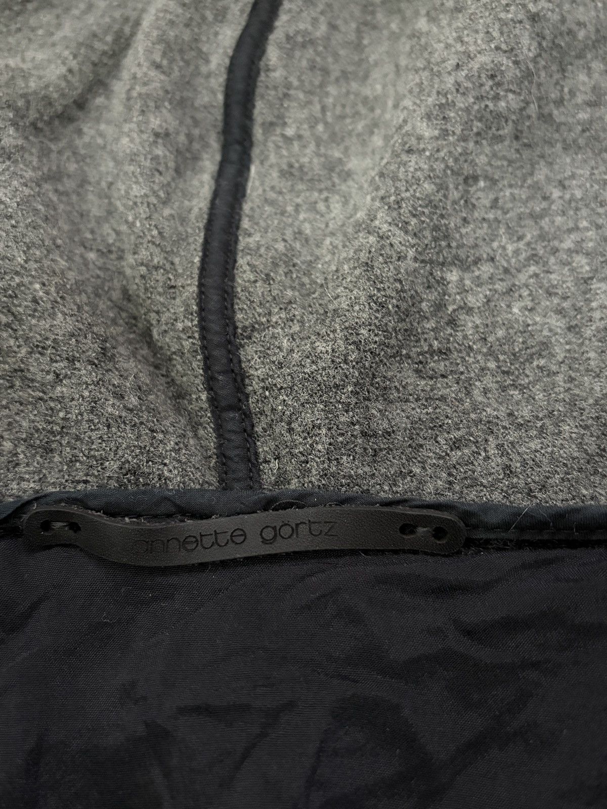 Annette Gortz Annette Goertz Textured Hooded Belted Cardigan Coat L Grey Size L / US 10 / IT 46 - 8 Thumbnail