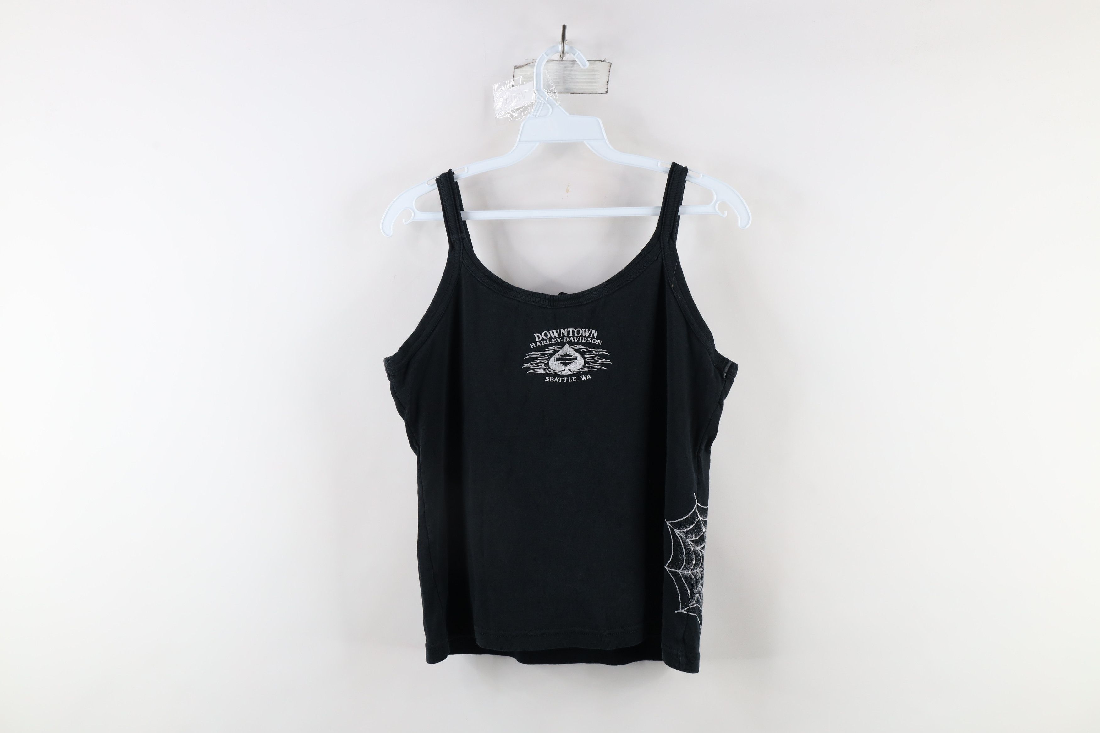 Harley Davidson Vintage Harley Davidson Black Spider Tank Top T-Shirt USA Size L / US 10 / IT 46 - 12 Thumbnail