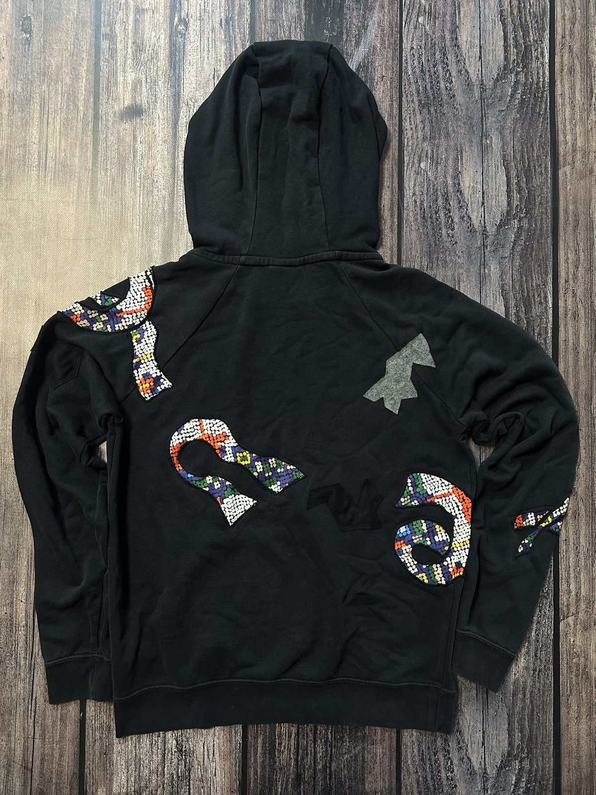 Nike Nike Custom Hoodie Vintage 90s Y2K Reworked Size US S / EU 44-46 / 1 - 4 Thumbnail
